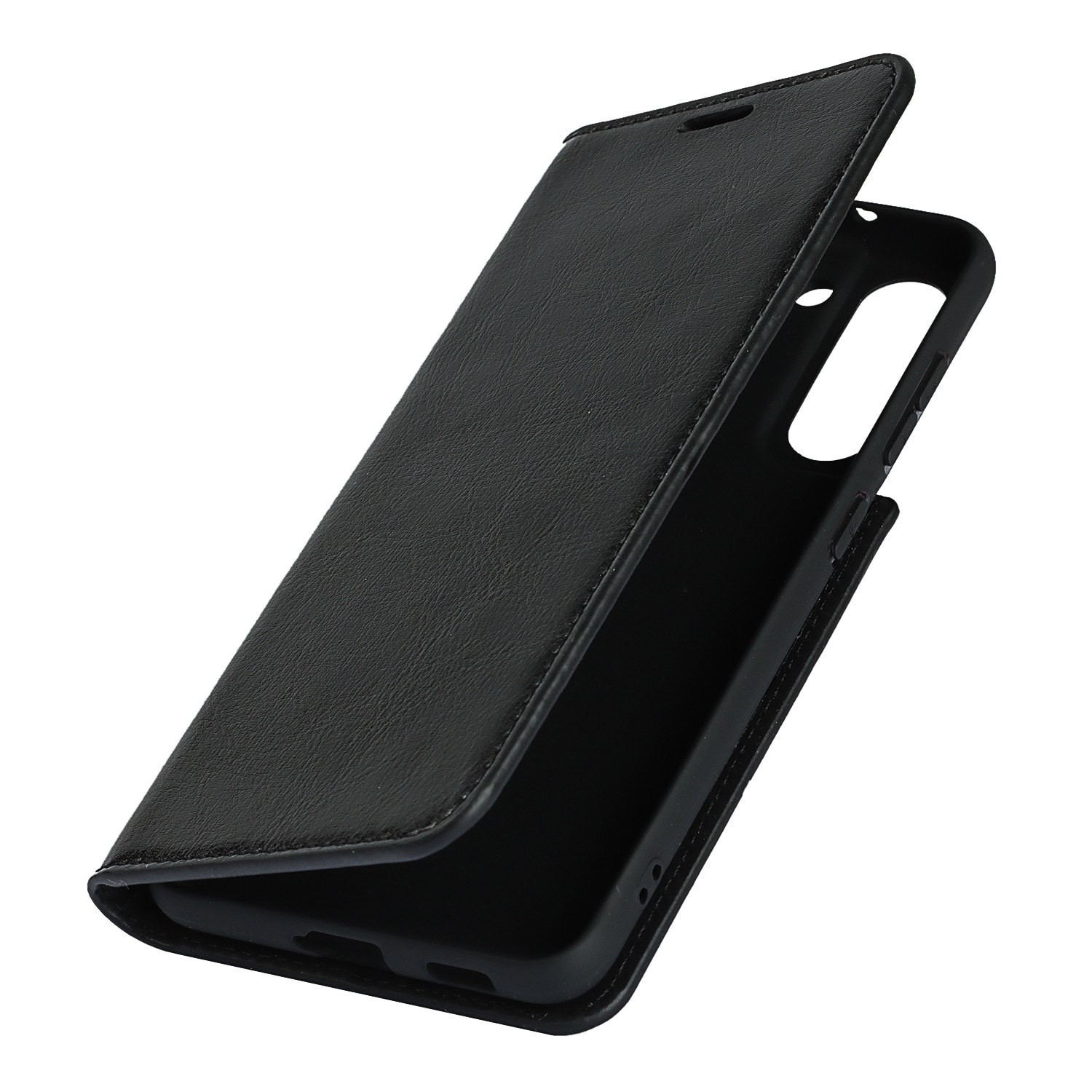 Mobilfodral Äkta Läder Samsung Galaxy S21 svart