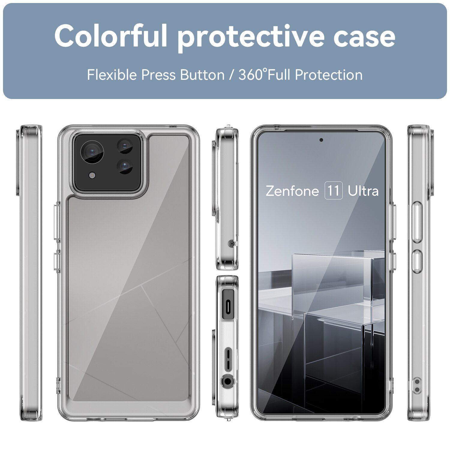 Crystal Hybrid Case Asus Zenfone 11 Ultra transparent