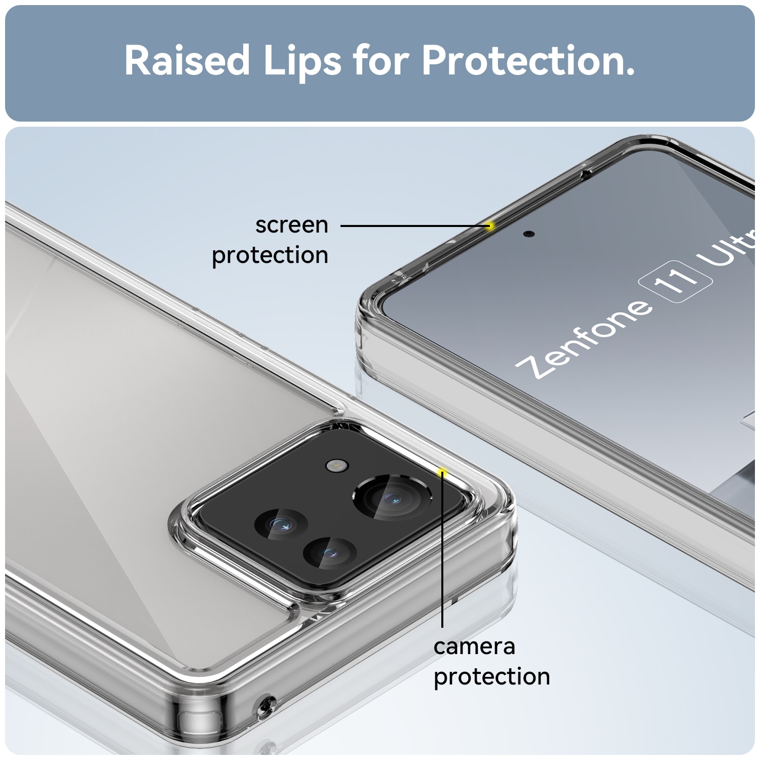 Crystal Hybrid Case Asus Zenfone 11 Ultra transparent