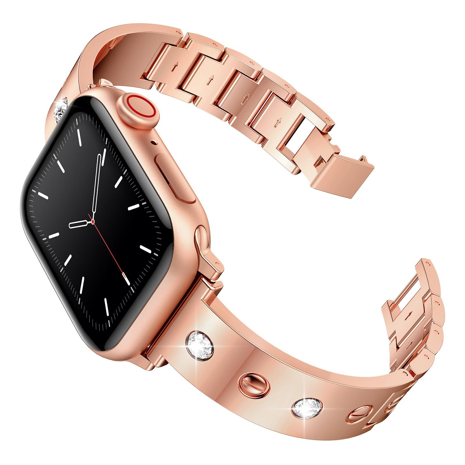 Bangle Diamond Bracelet Apple Watch SE 40mm roséguld