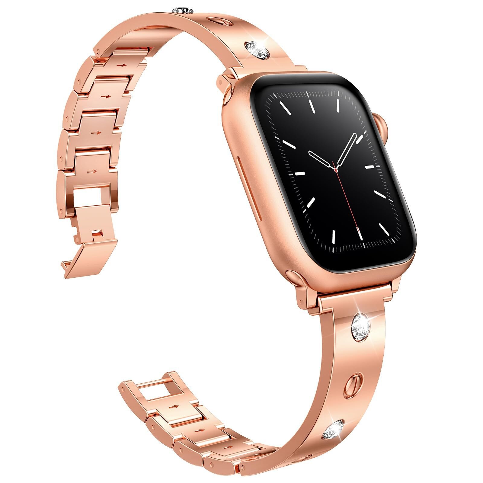 Bangle Diamond Bracelet Apple Watch 40mm roséguld