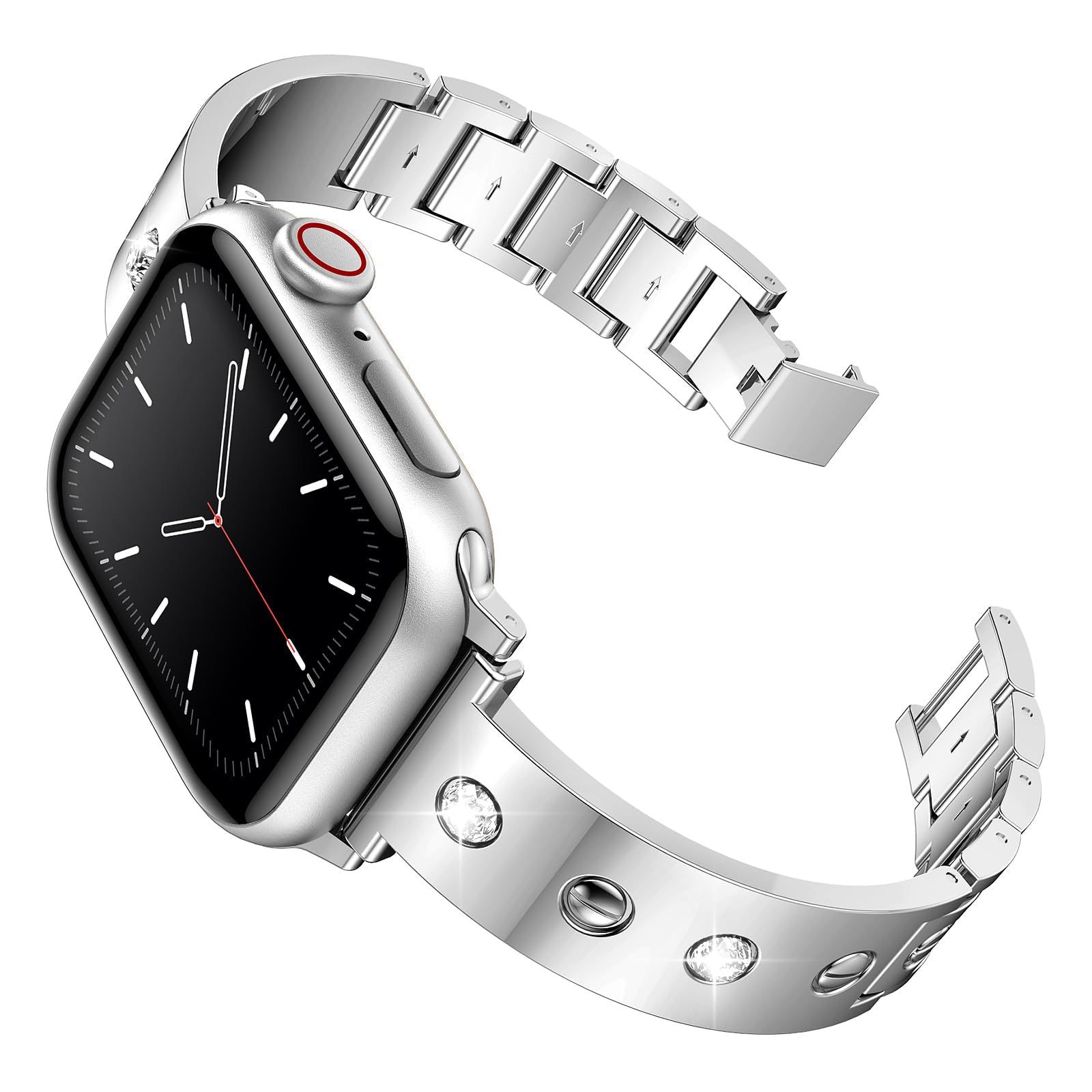 Bangle Diamond Bracelet Apple Watch 40mm silver