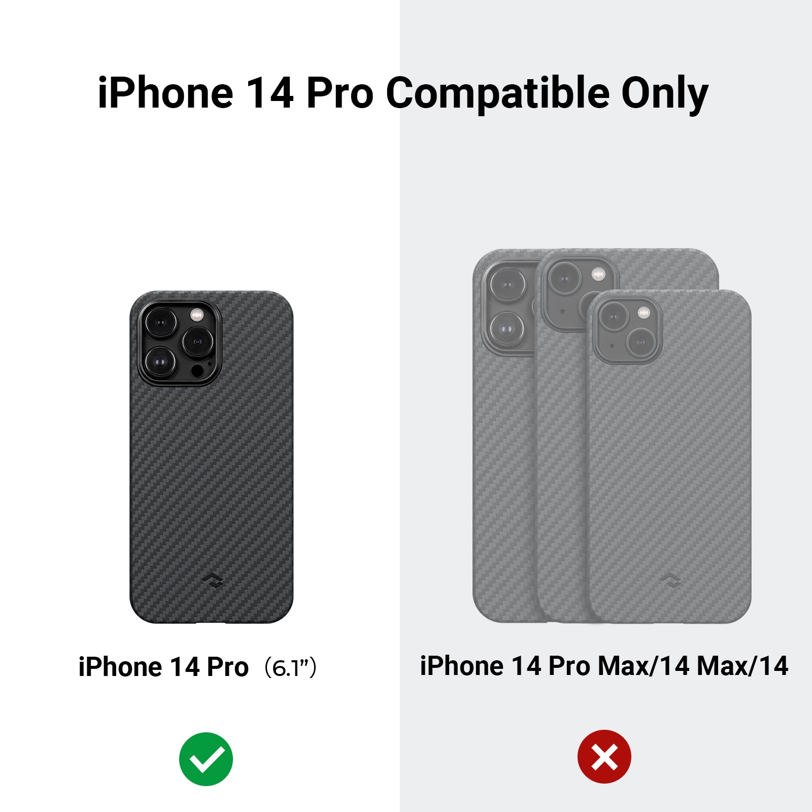 iPhone 14 Pro Skal MagEZ Case 3 1500D Black/Grey