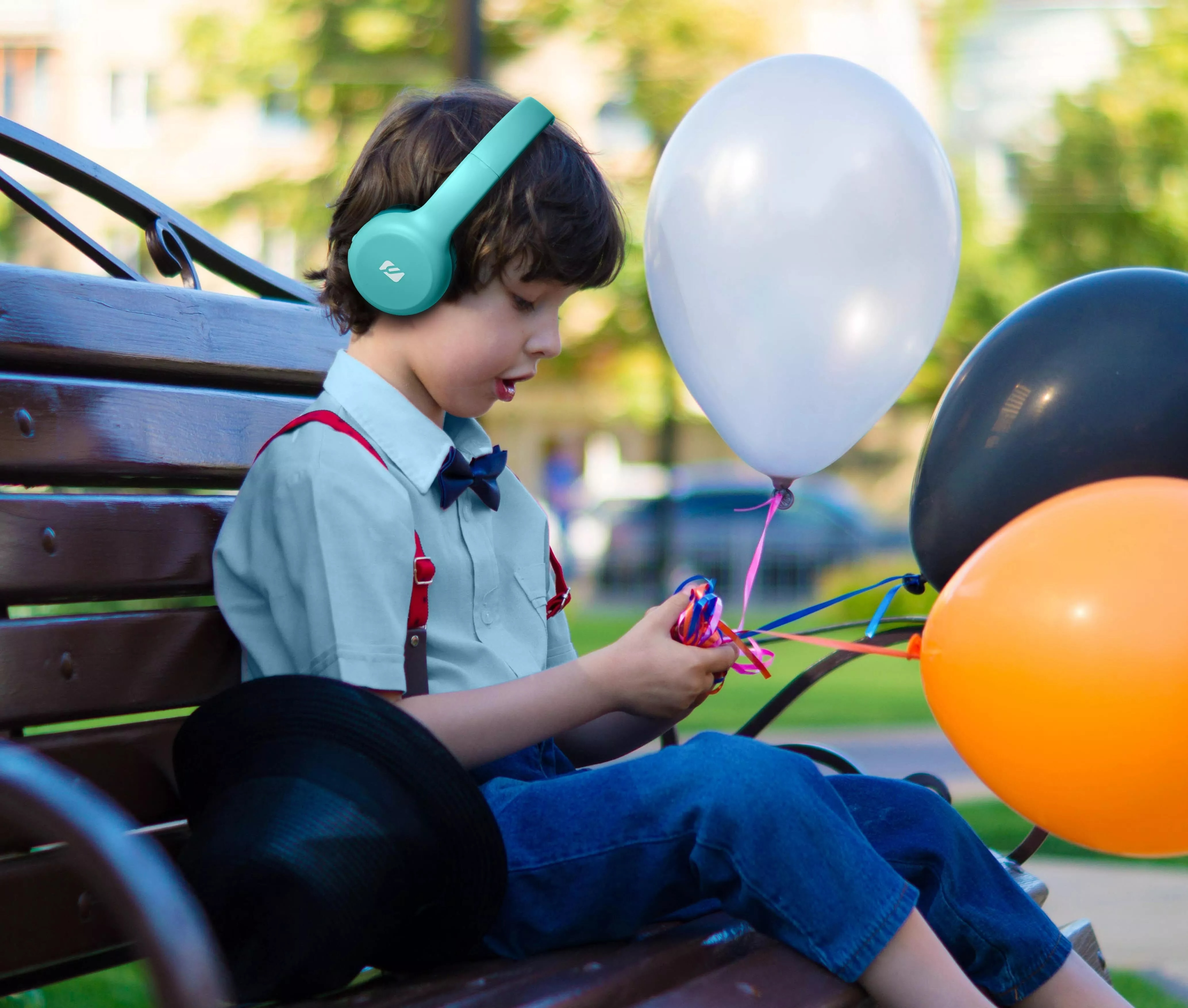 Bluetooth On-Ear Wireless Barnhörlurar blå