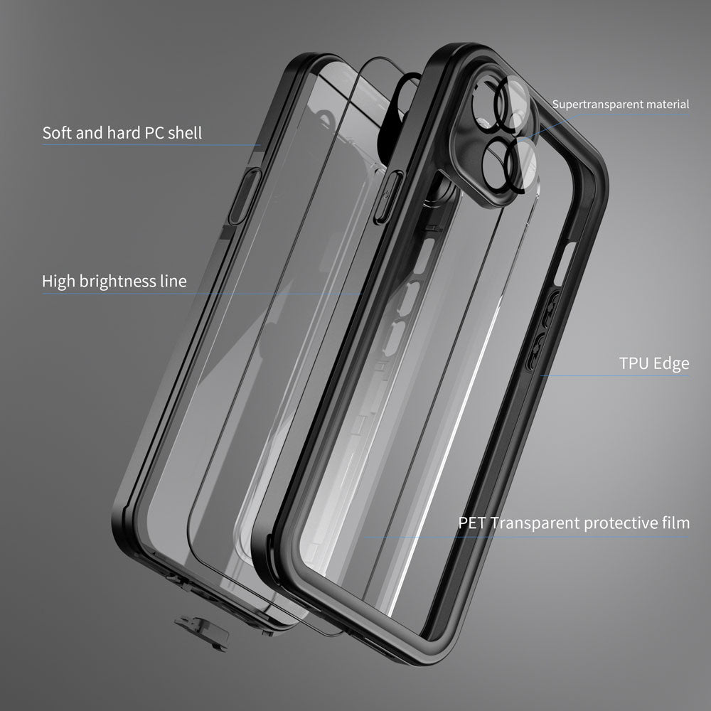 MX Waterproof Case iPhone 14 Black