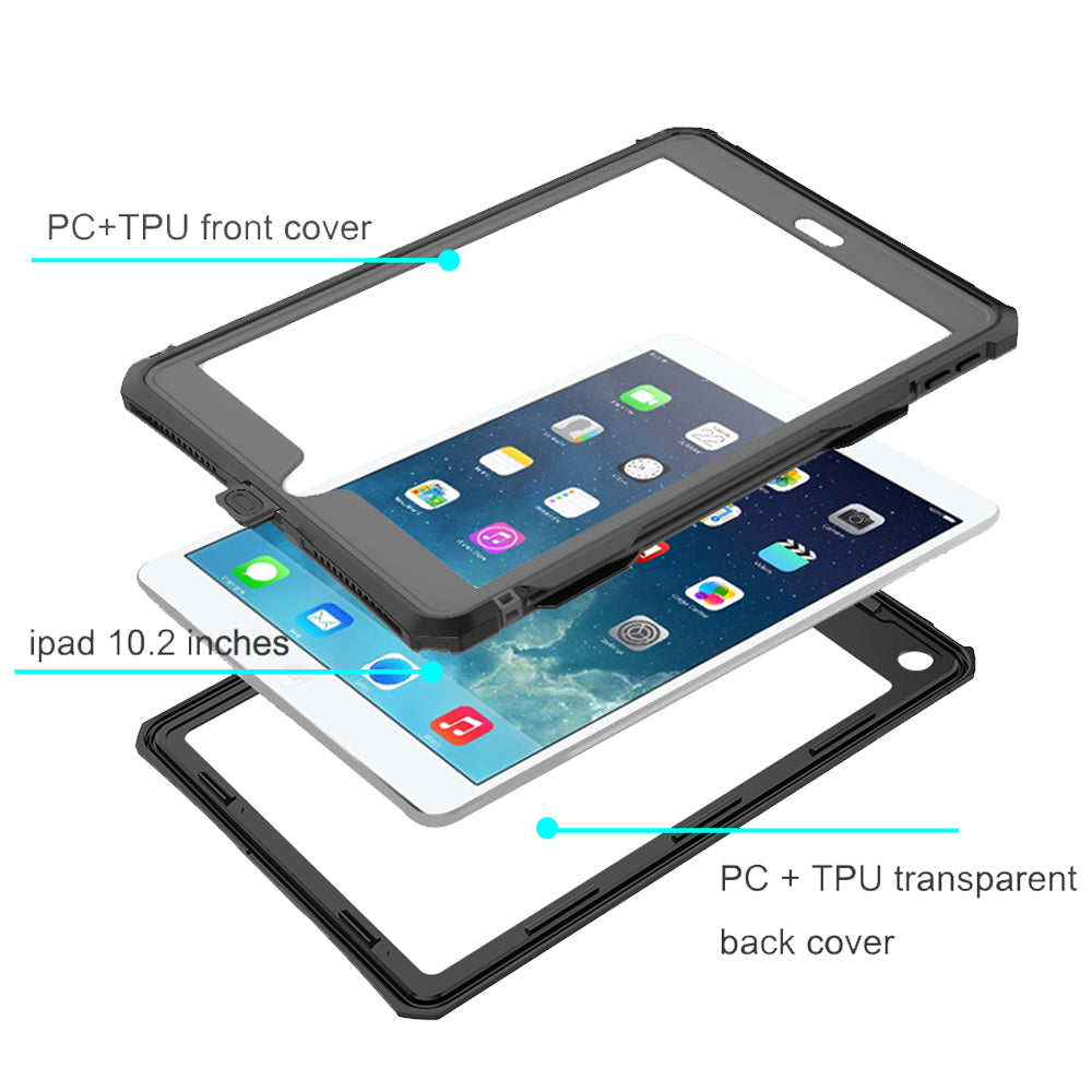 MX Waterproof Case iPad 10.2 9th Gen (2021) Clear/Black