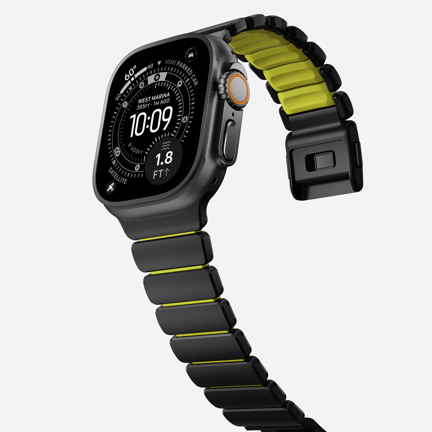 Stratos Band Apple Watch Series 9 45mm Black Titanium - Volt