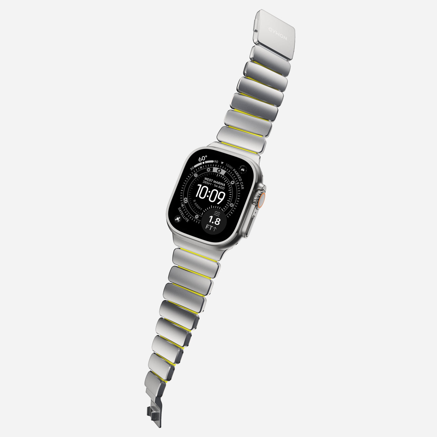 Stratos Band Apple Watch Series 9 45mm Natural Titanium - Volt