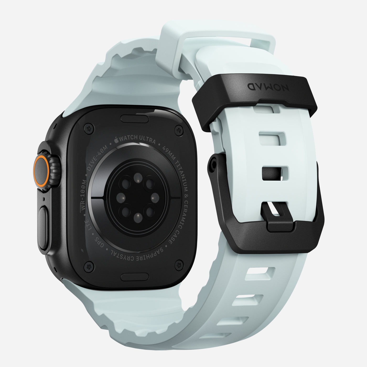 Apple Watch Ultra 49mm 2nd Gen Rocky Point Band Icy Blue Glow (Black Hardware) - Limited edition