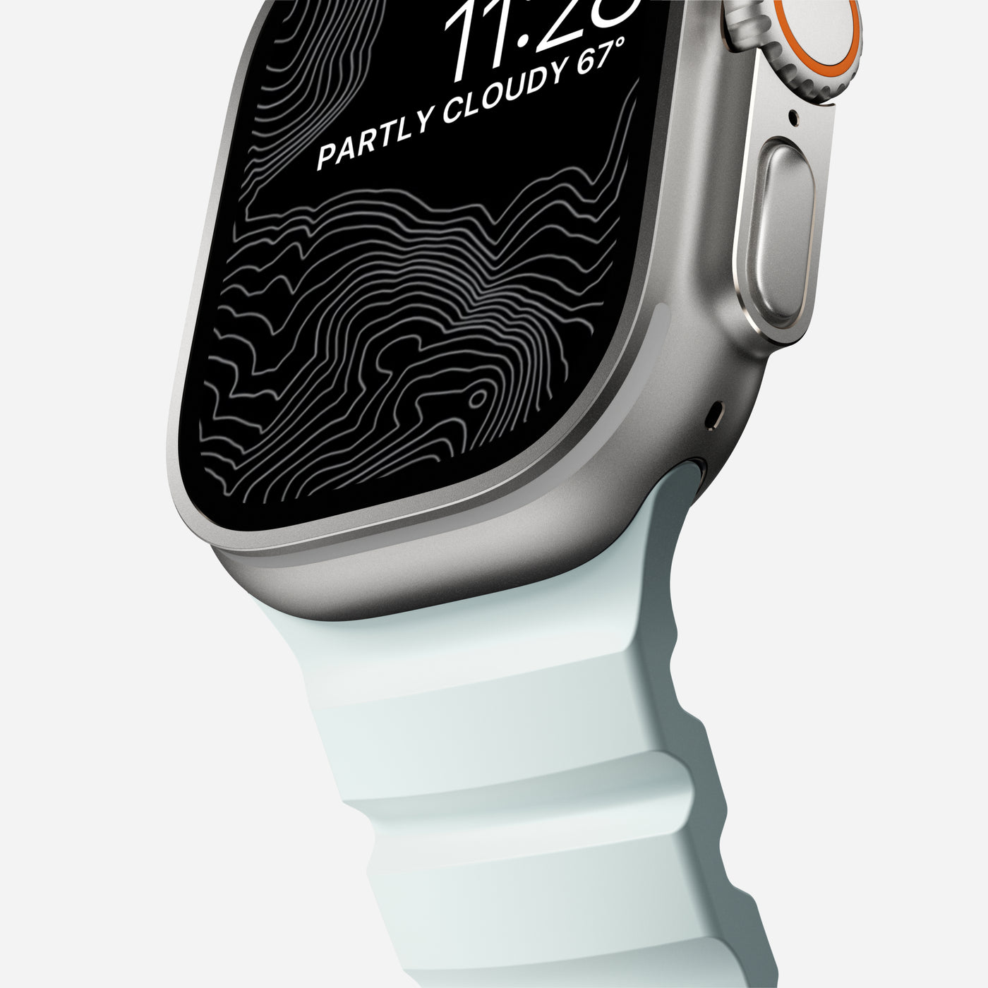 Apple Watch Series 1-3 42mm Rocky Point Band Icy Blue Glow (Natural Hardware) - Limited edition