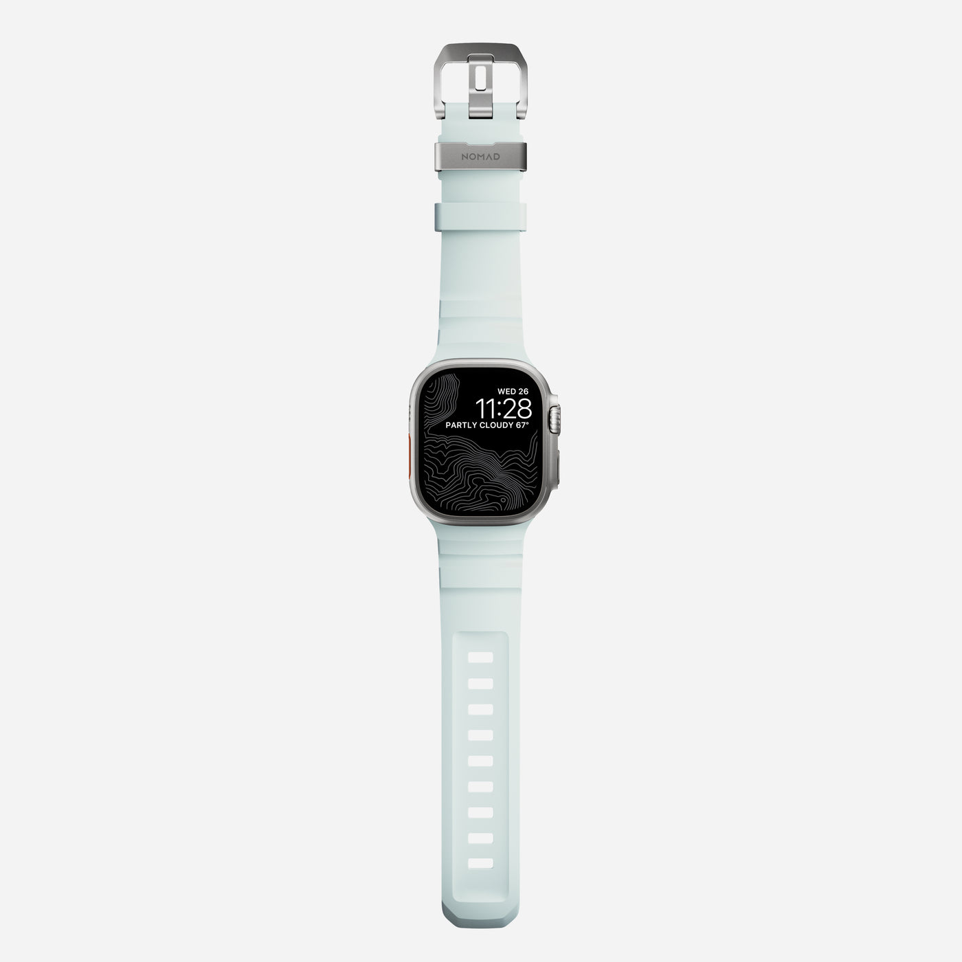 Apple Watch Series 1-3 42mm Rocky Point Band Icy Blue Glow (Natural Hardware) - Limited edition