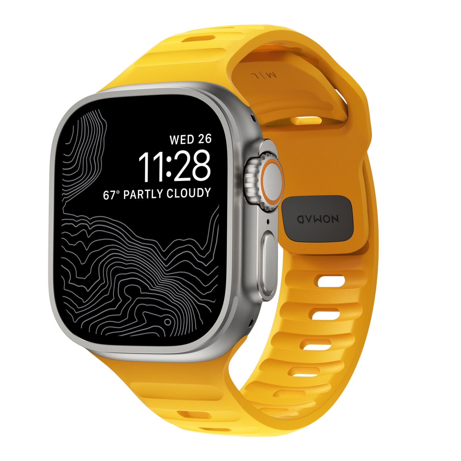 Apple Watch 42/44/45 mm Sport Band Racing Yellow - Limited Edition