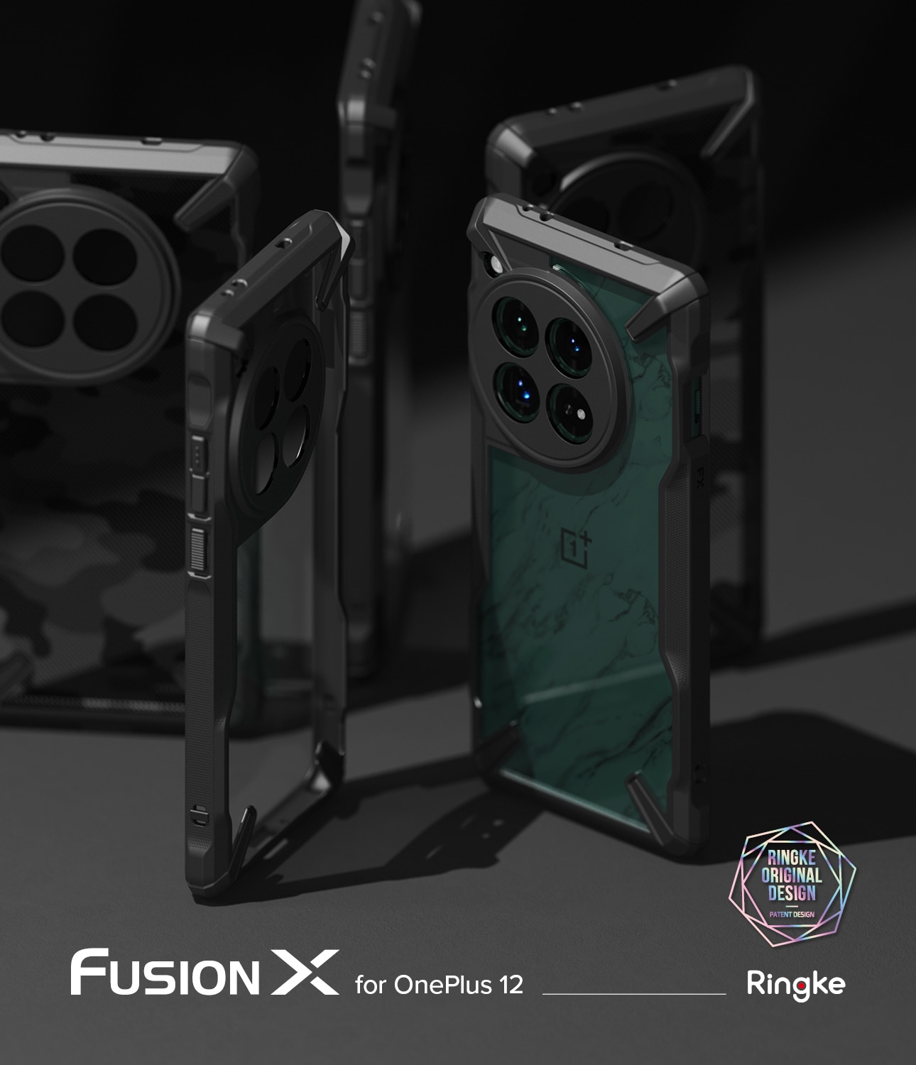 Fusion X Case OnePlus 12 svart