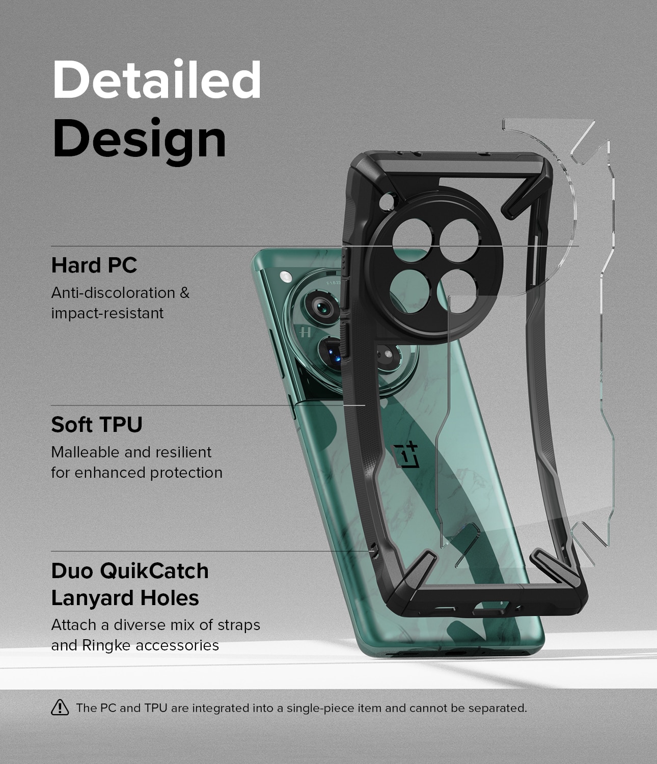 Fusion X Case OnePlus 12 svart