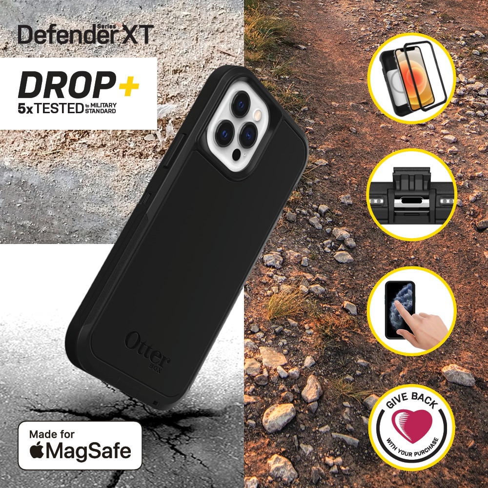 Defender XT MagSafe Skal iPhone 12/12 Pro svart