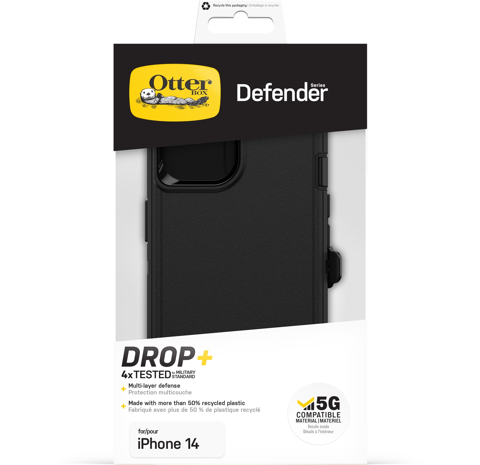 Defender Skal iPhone 14 svart