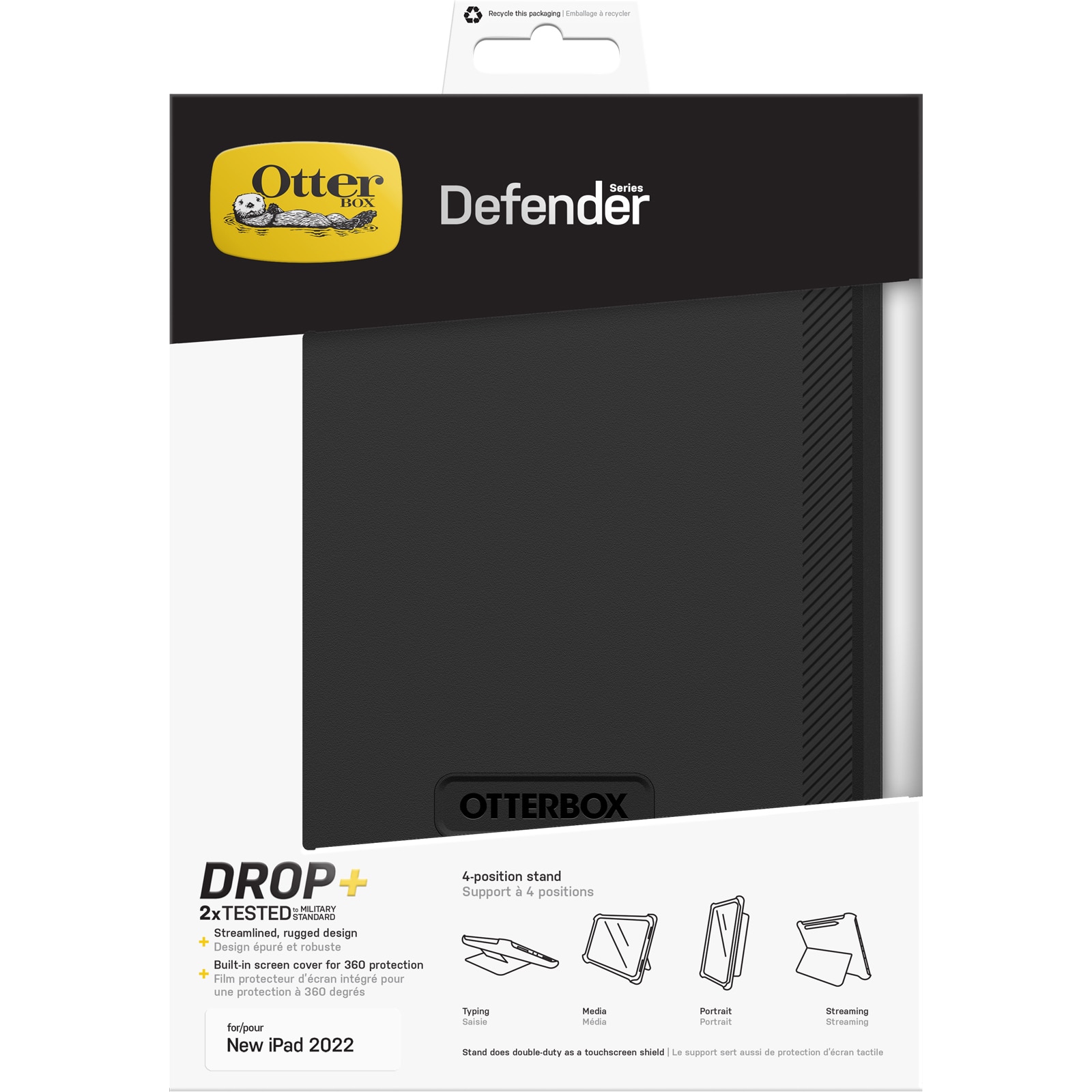 Defender Skal iPad 10.9 10th Gen (2022) svart