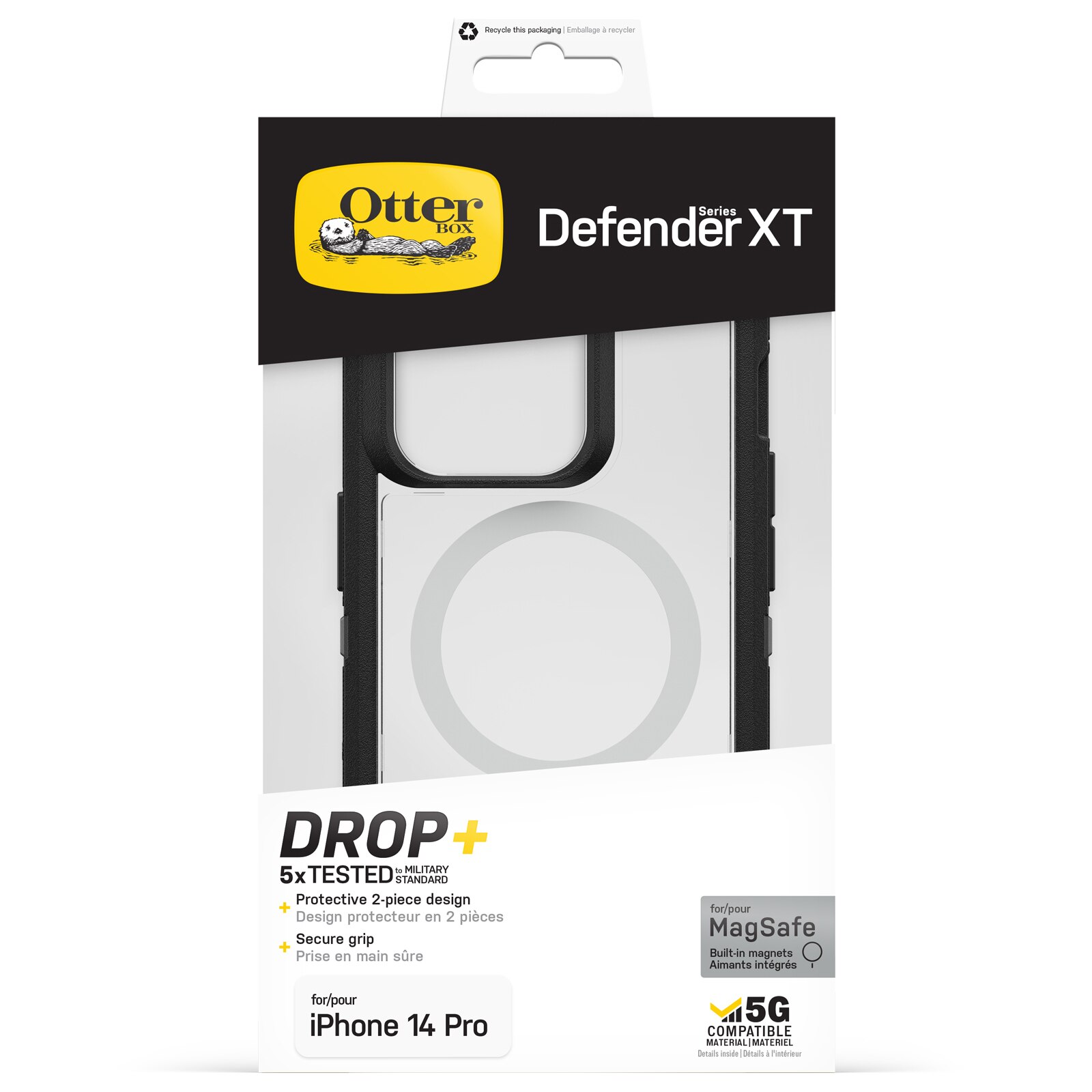 Defender XT Skal iPhone 14 Pro svart/transparent