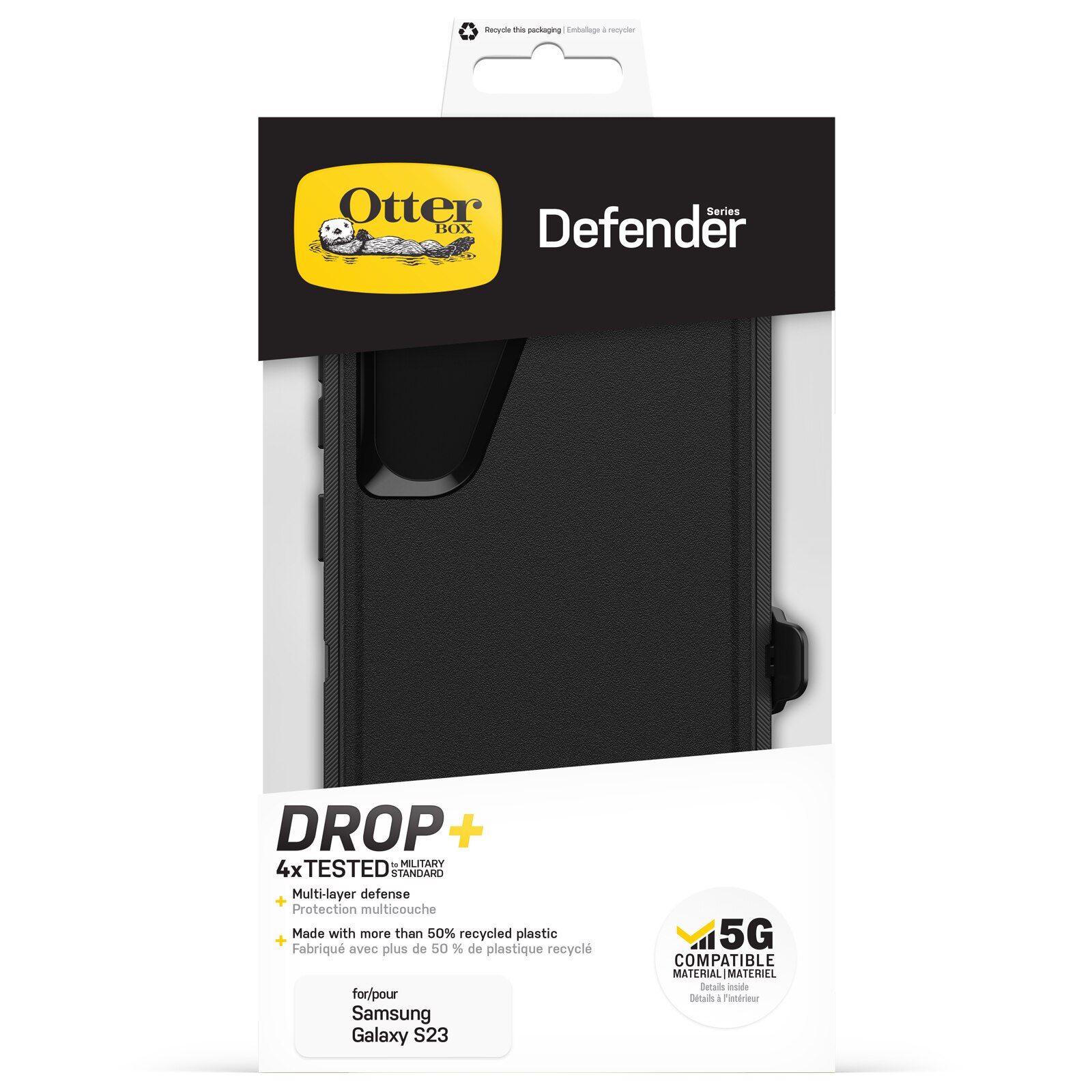 Defender Skal Samsung Galaxy S23 Svart