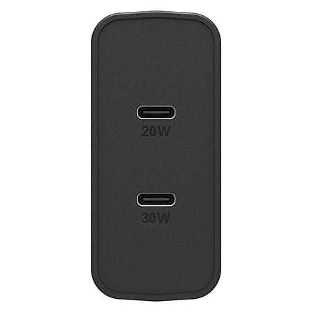Väggladdare 50W Dual USB-C PD Black Shimmer