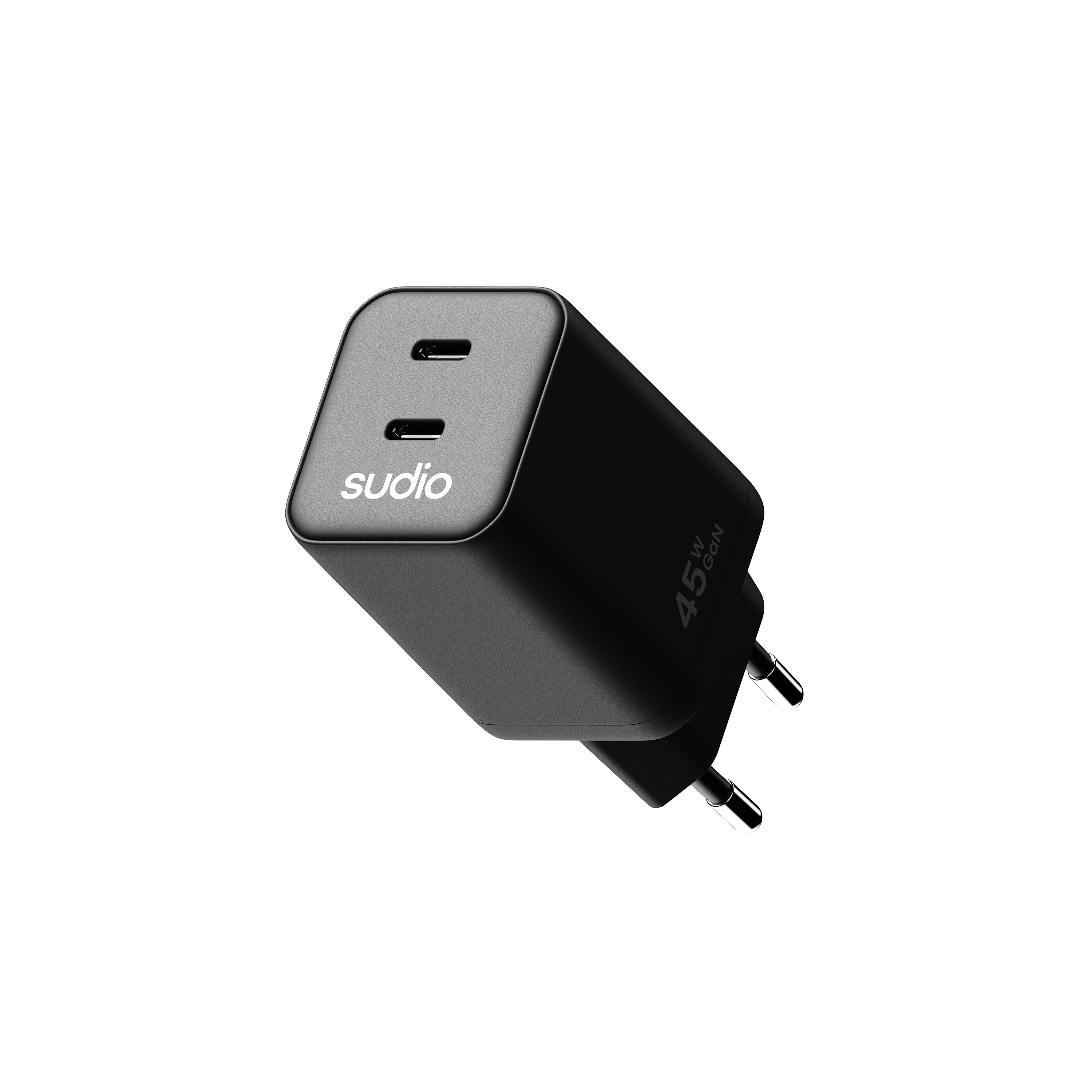 P2 Väggladdare 45W 2 x USB-C Svart
