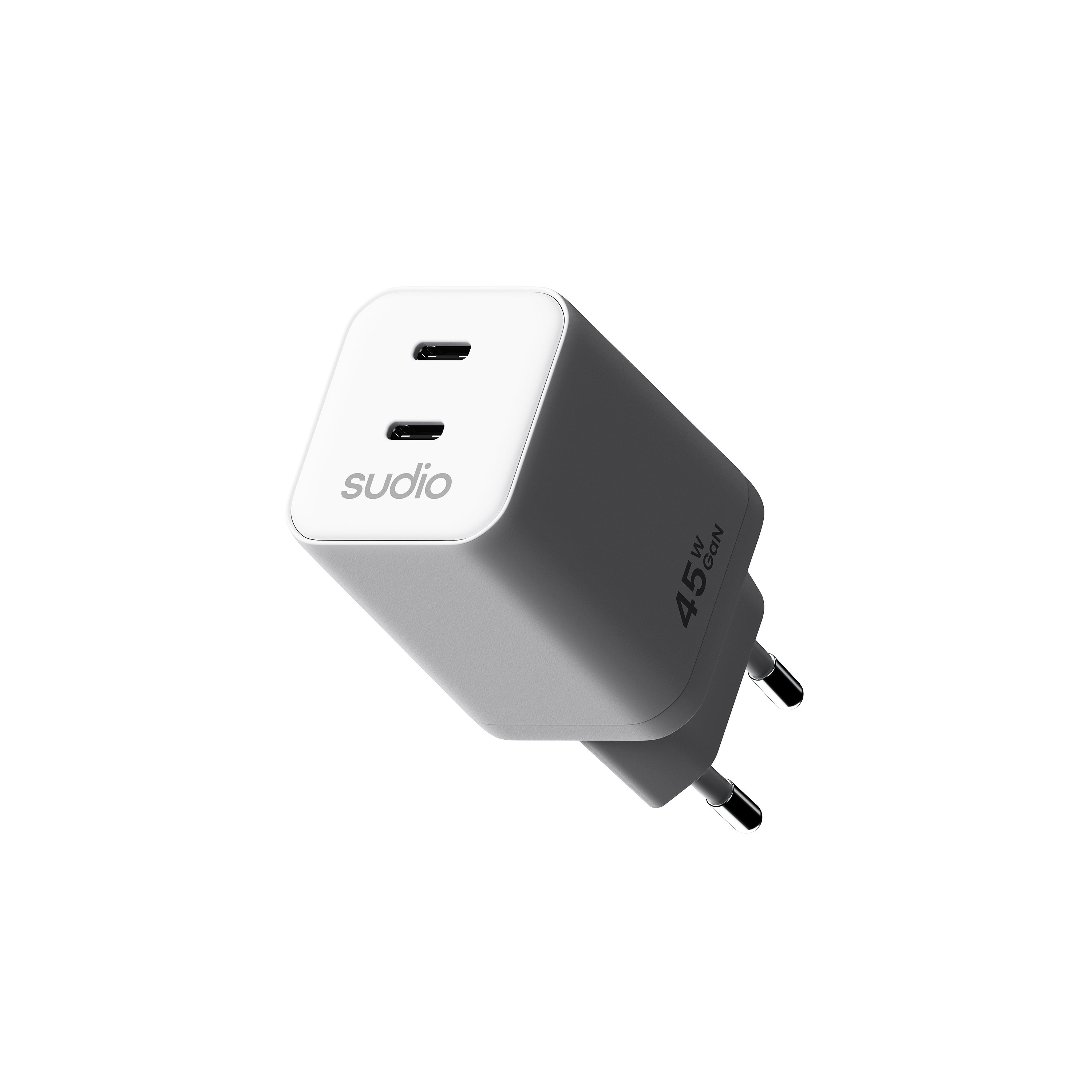 P2 Väggladdare 45W 2 x USB-C Vit