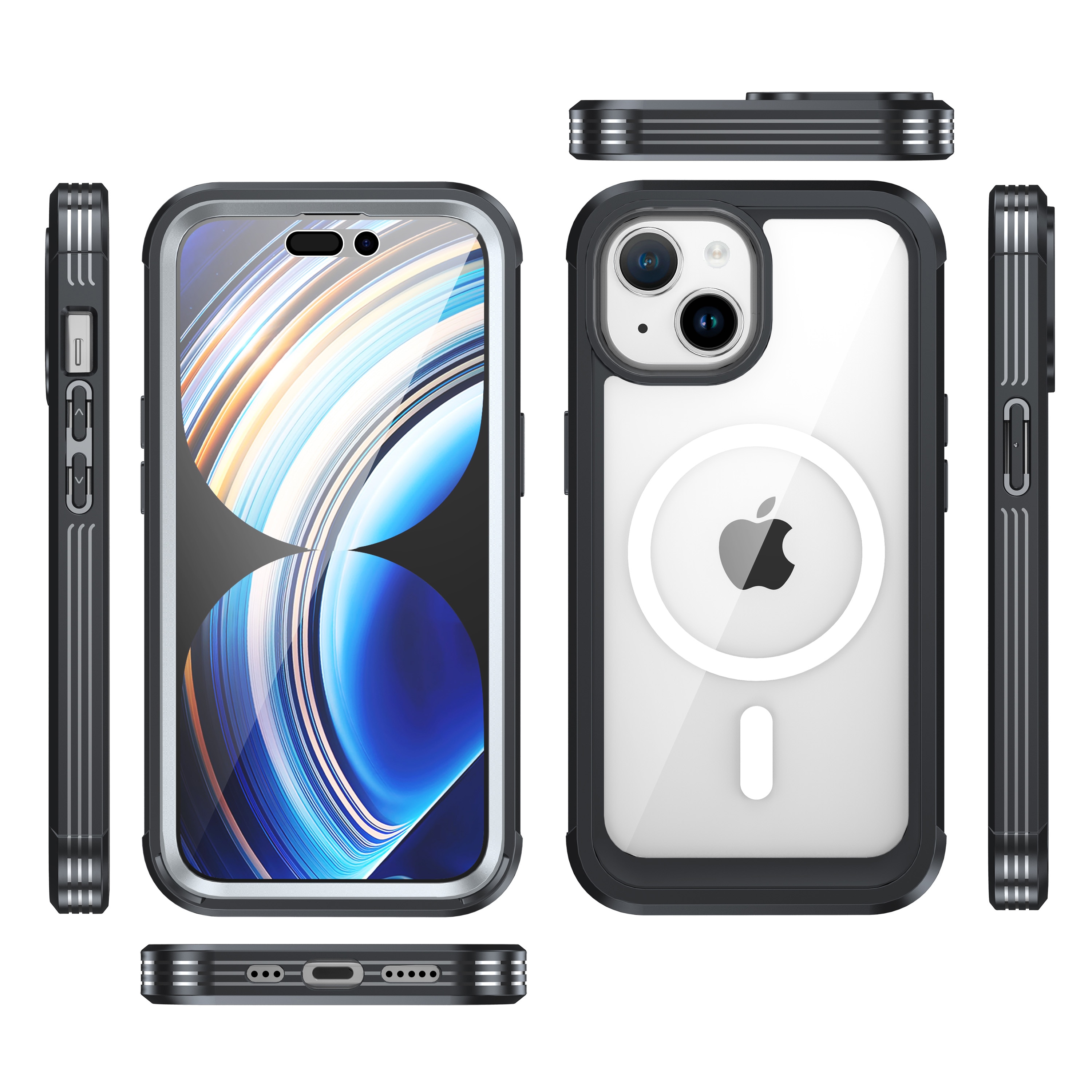 Premium Full Protection Case iPhone 15 Plus Black