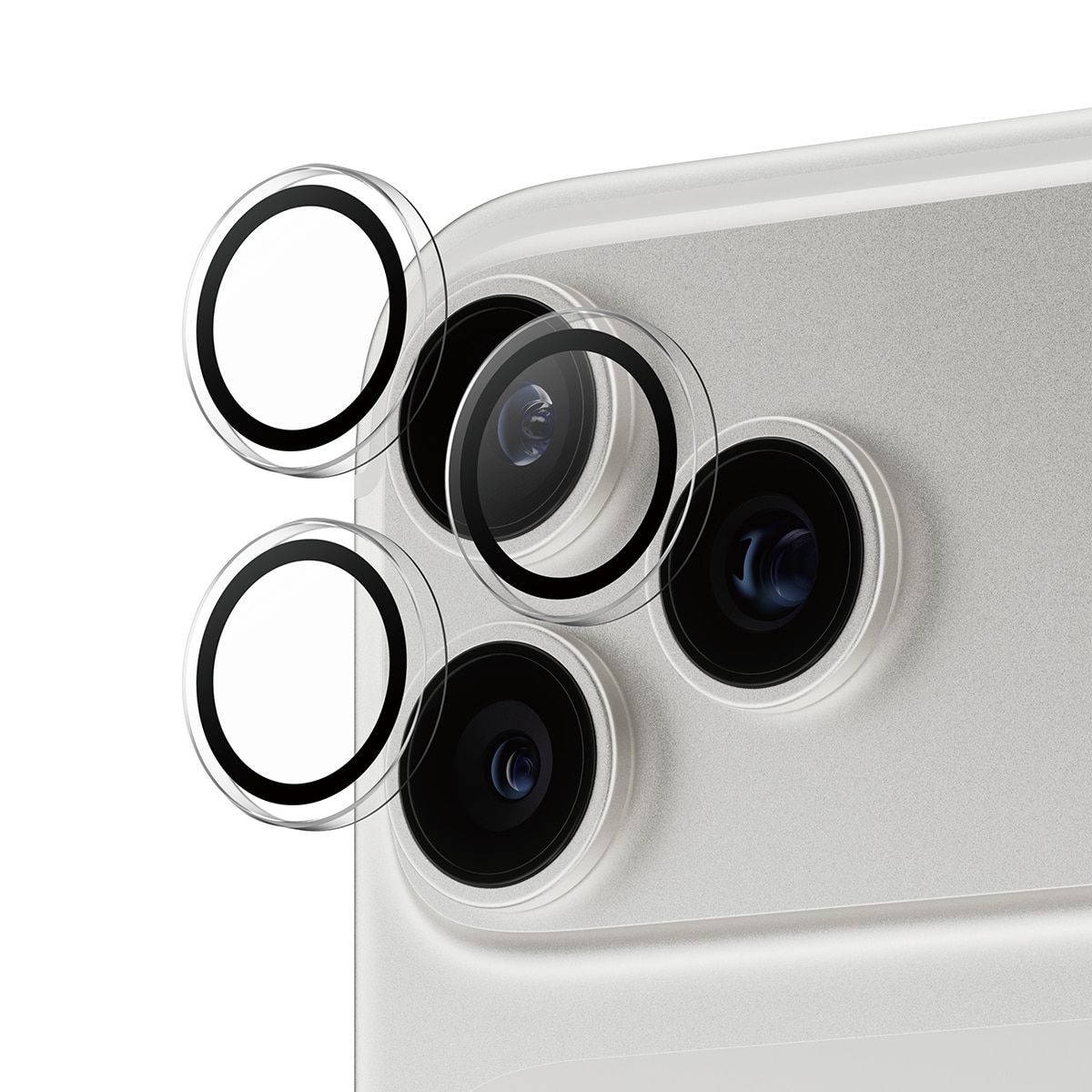 iPhone 17 Pro Hoops Camera Lens Protector Genomskinlig
