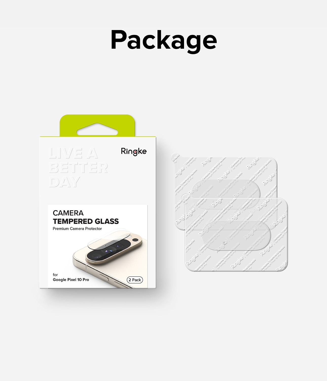 Camera Protector Glass Google Pixel 10 Pro (2-pack)
