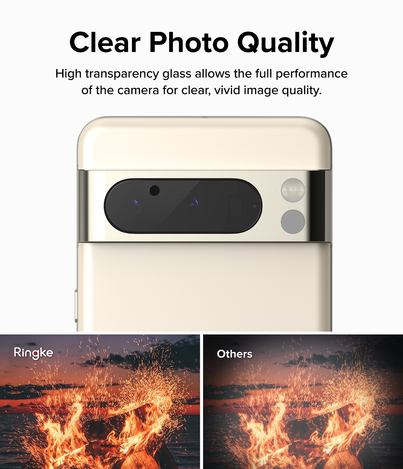 Camera Protector Glass Google Pixel 8 Pro (3-pack)