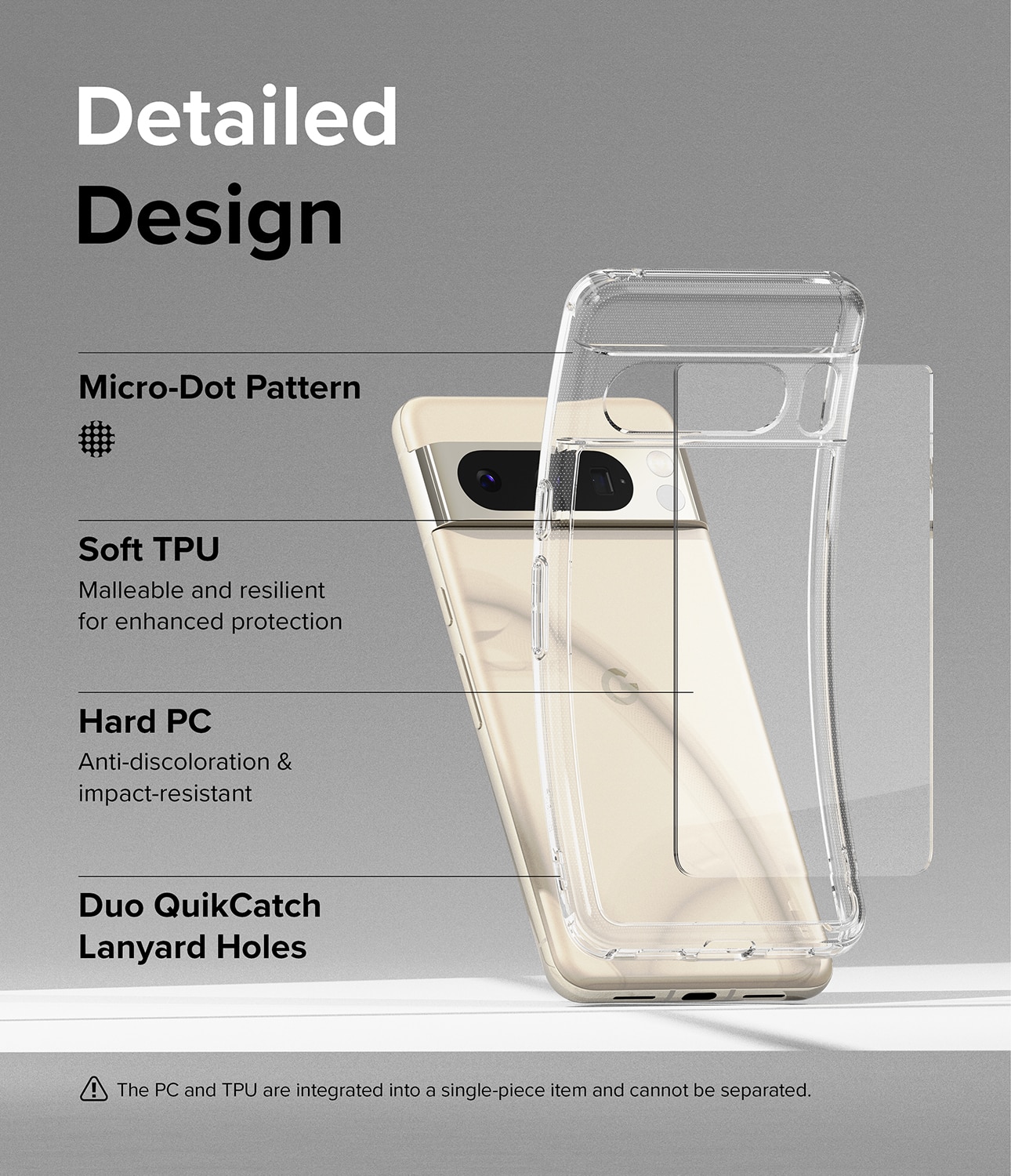 Fusion Case Google Pixel 8 Pro Genomskinlig