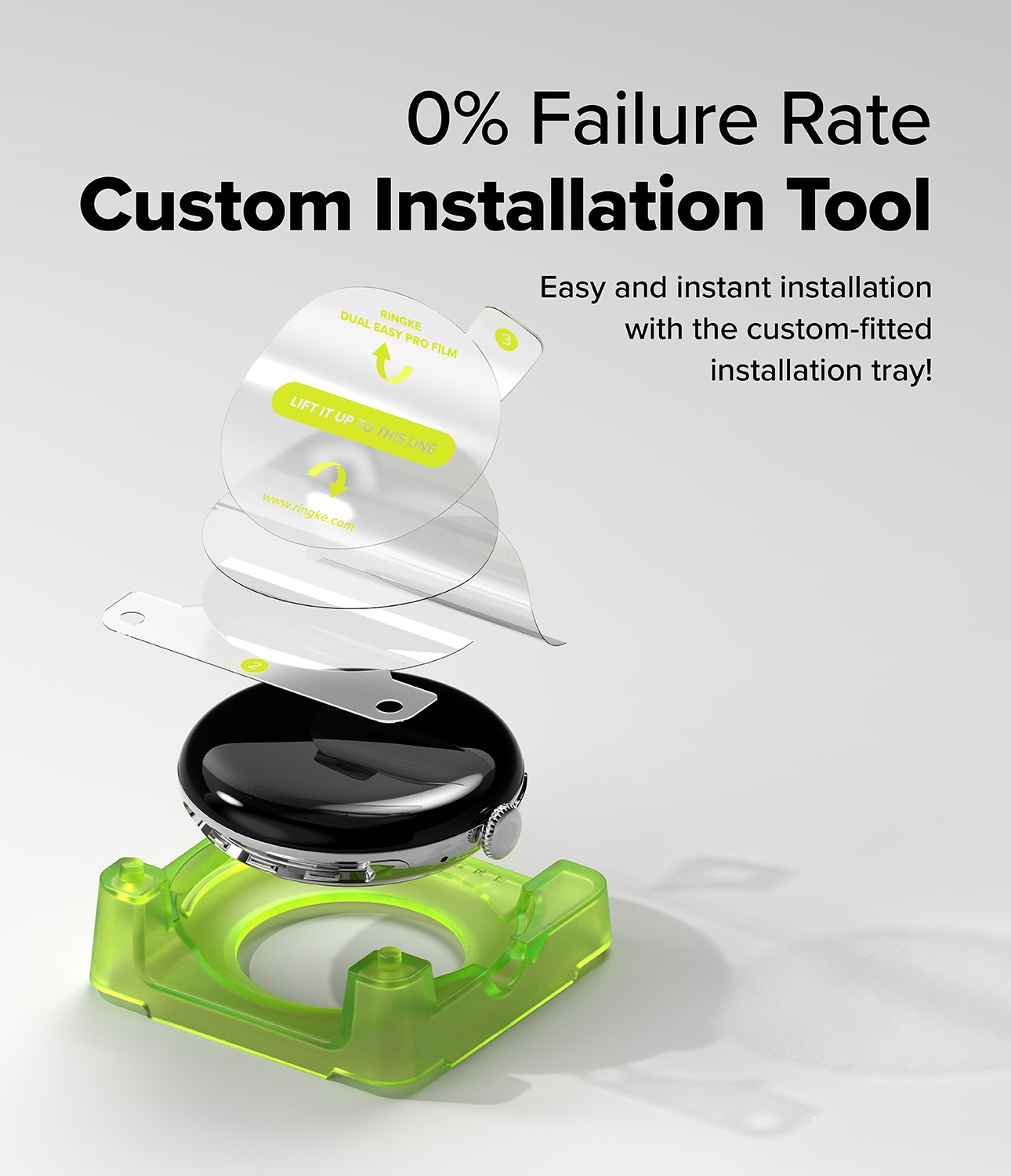 Dual Easy Pro Screen Protector (2-pack) Google Pixel Watch 4 41mm