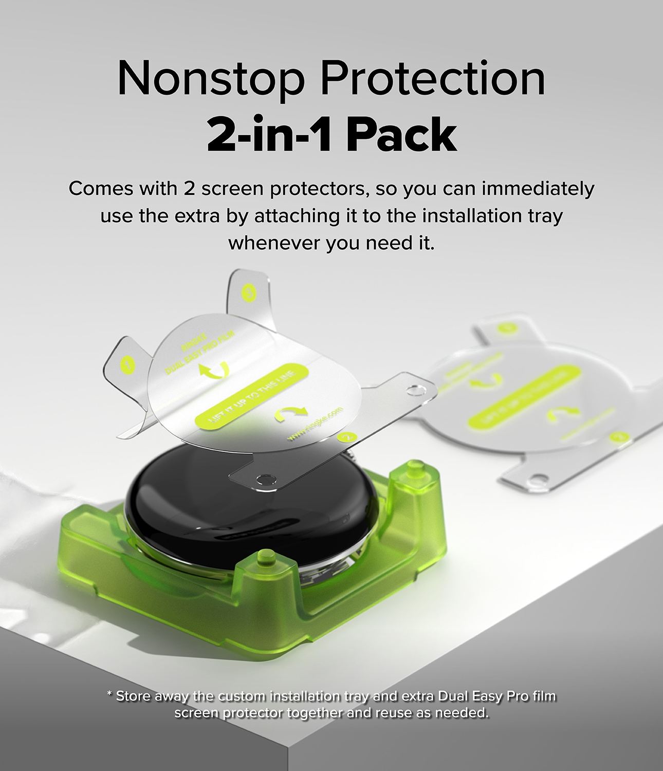 Dual Easy Pro Screen Protector (2-pack) Google Pixel Watch 4 45mm