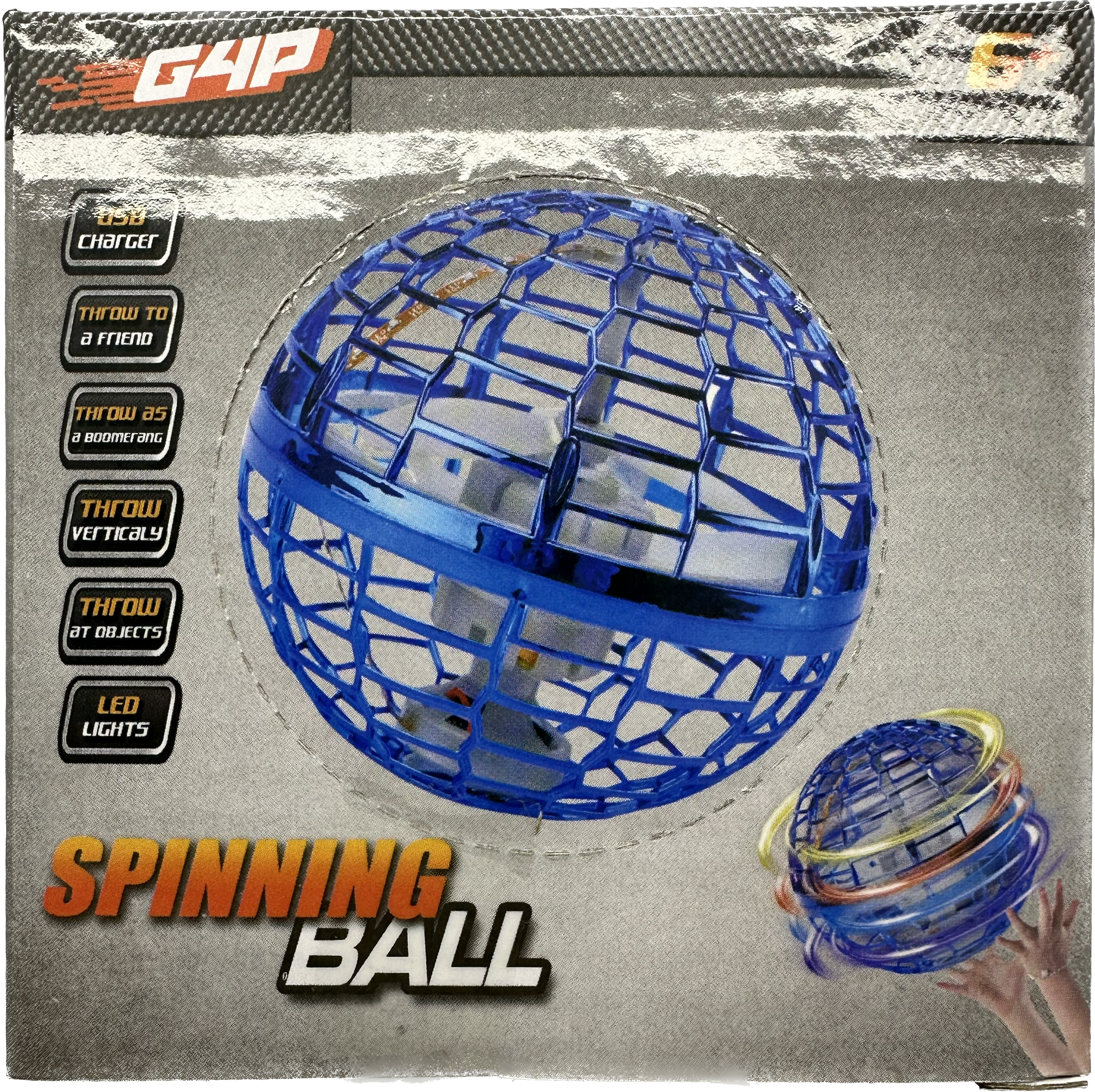 Spinning Ball blå