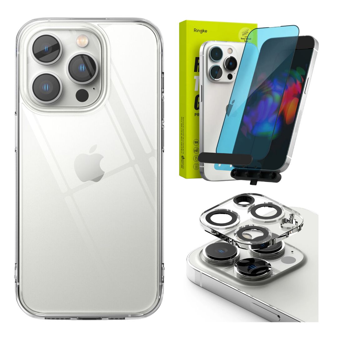 Komplett Kit iPhone 14 Pro Skal, Skärmskydd och Kameraskydd