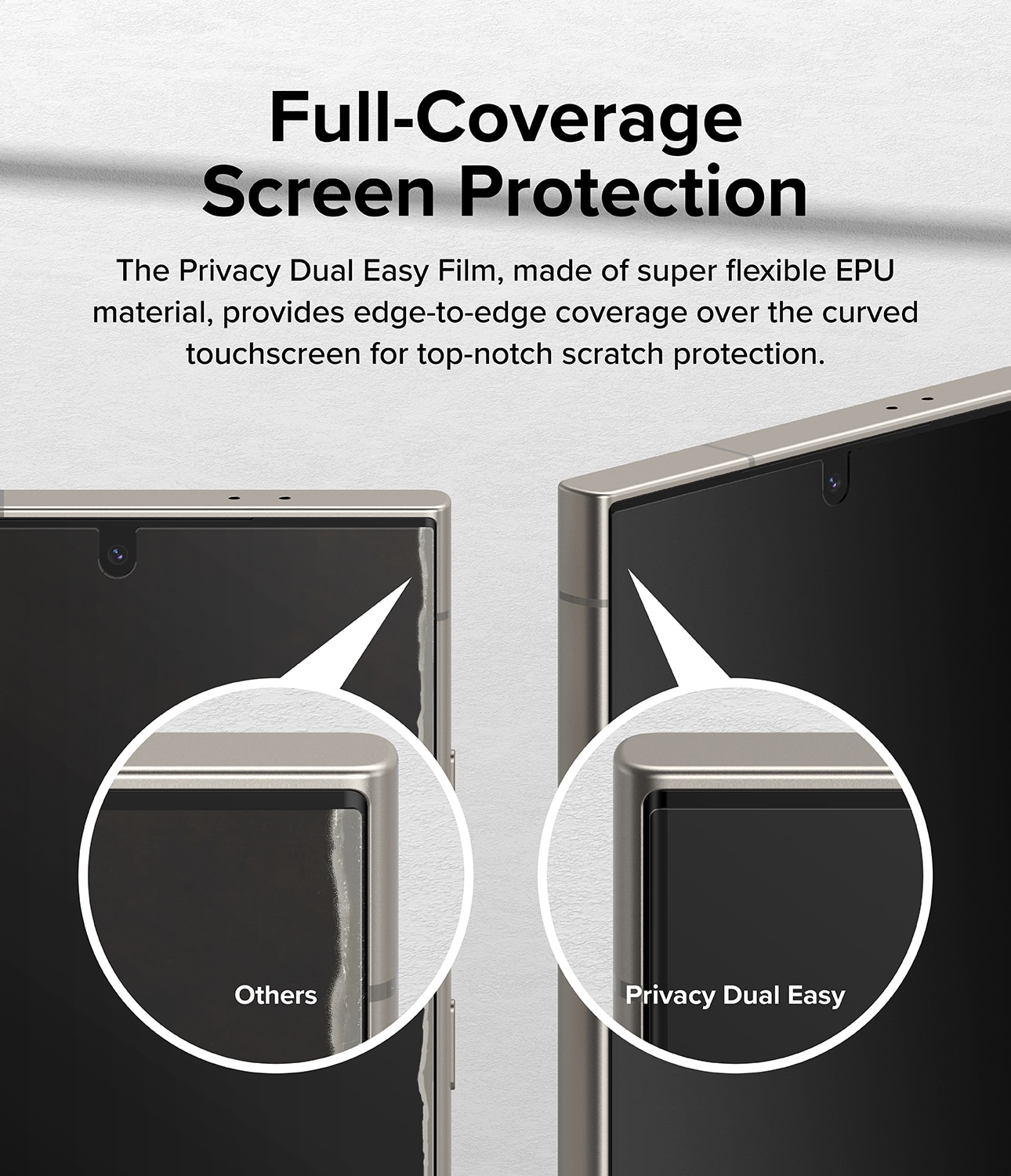 Privacy Dual Easy Screen Protector Samsung Galaxy S24 Ultra