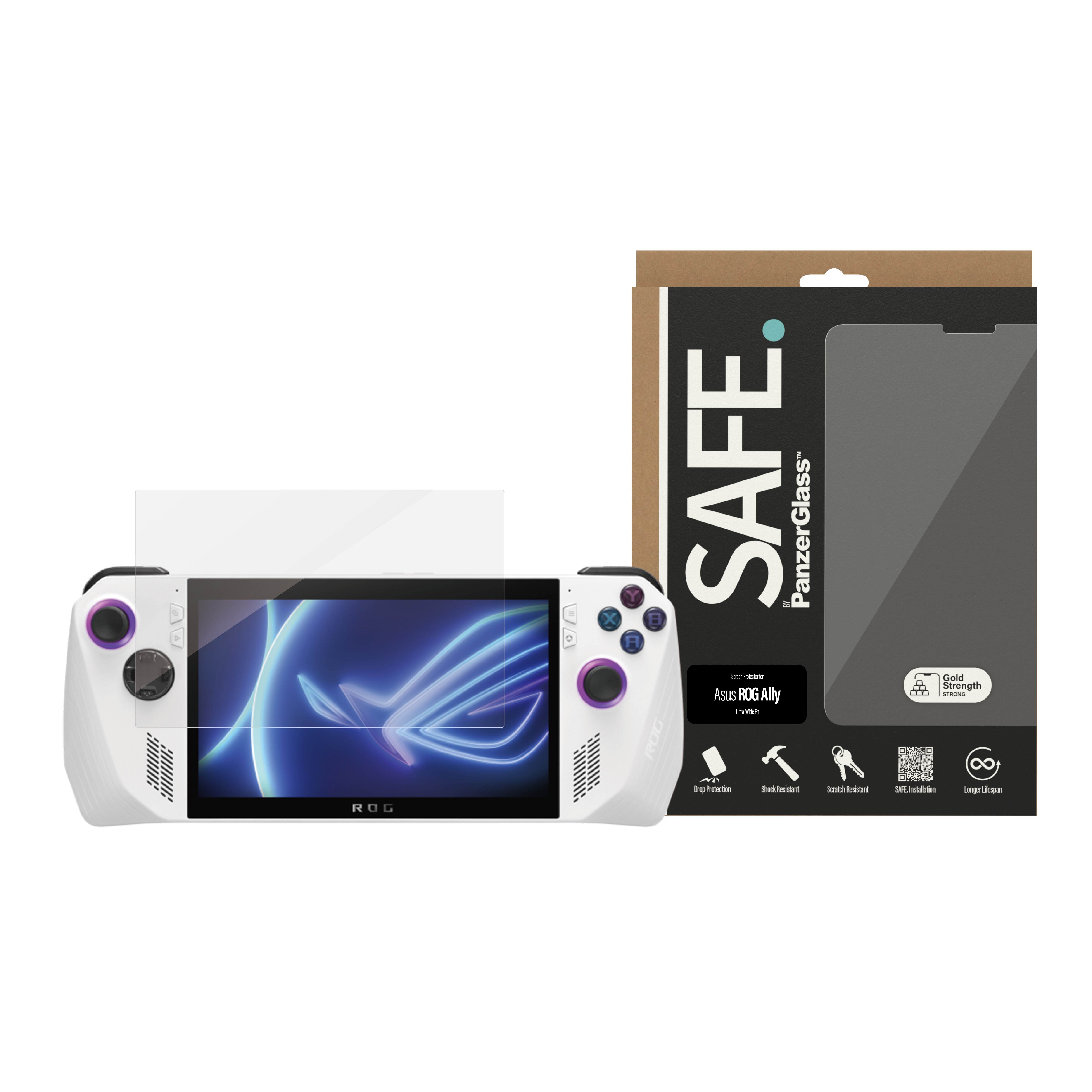 Asus ROG Ally Skärmskydd Ultra Wide Fit