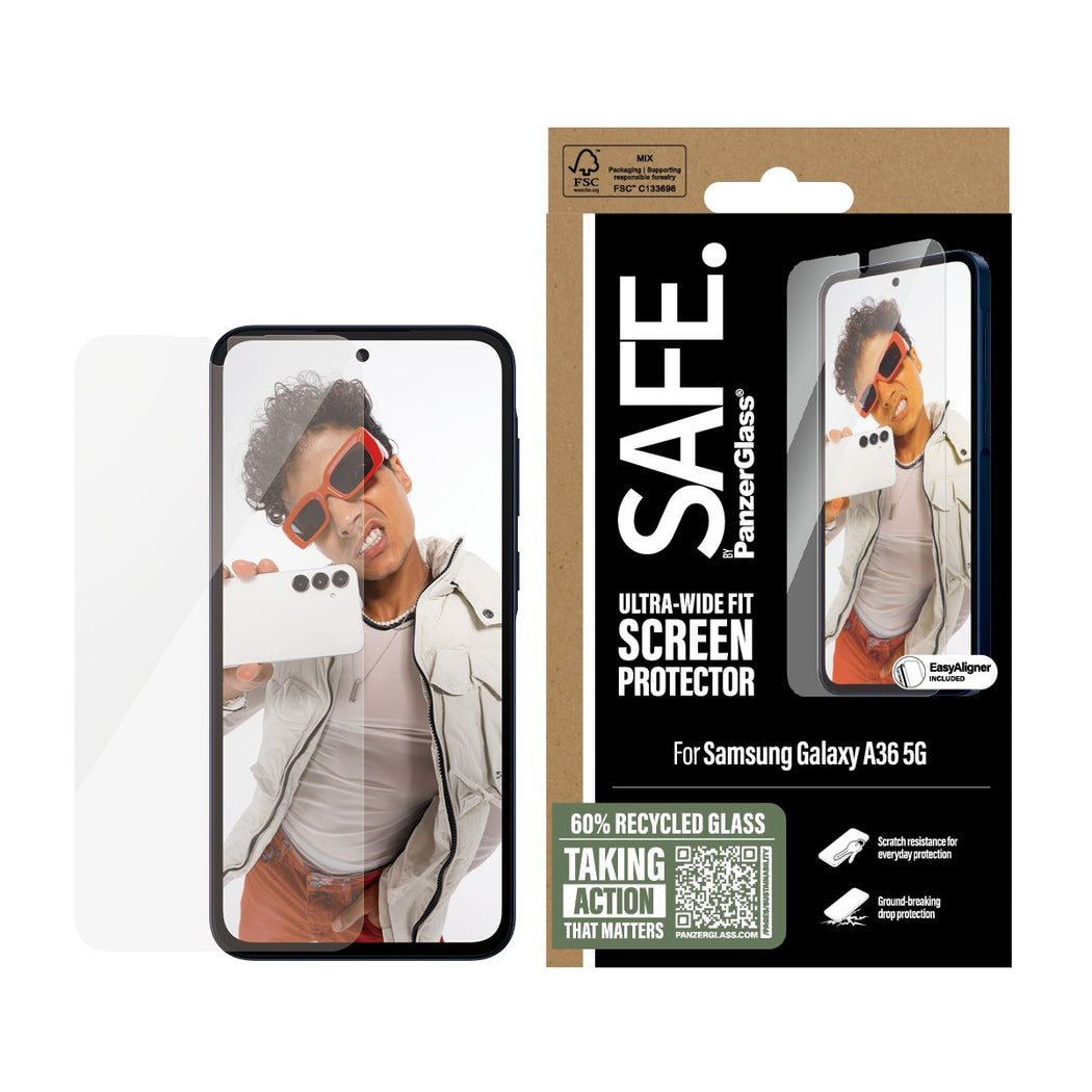 Samsung Galaxy A36 Skärmskydd Ultra Wide Fit (with EasyAligner)