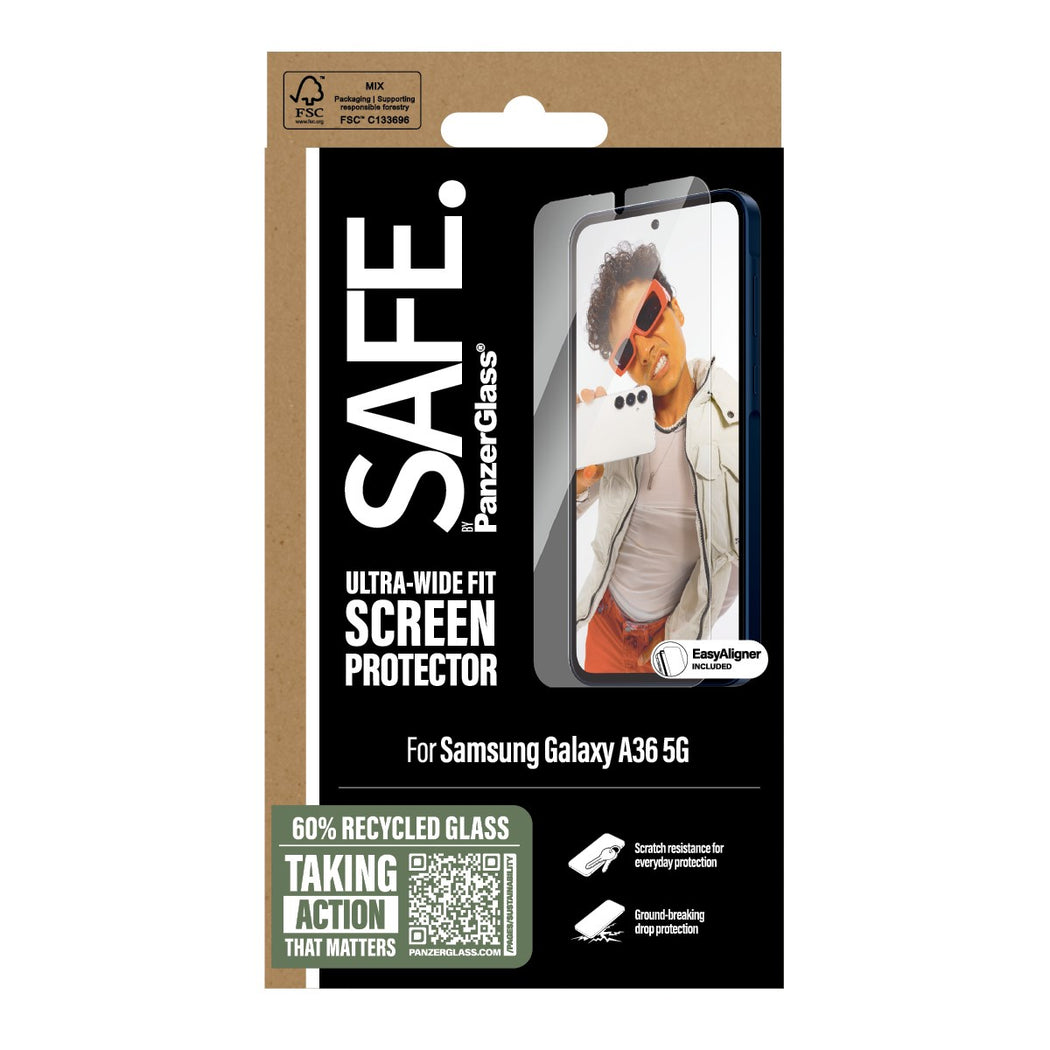 Samsung Galaxy A36 Skärmskydd Ultra Wide Fit (with EasyAligner)