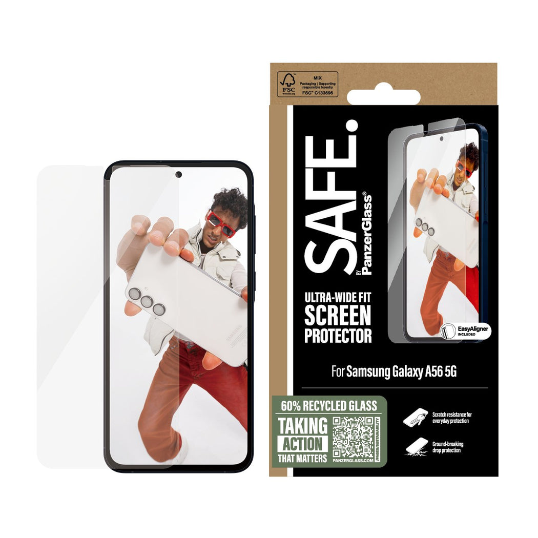 Samsung Galaxy A56 Skärmskydd Ultra Wide Fit (with EasyAligner)