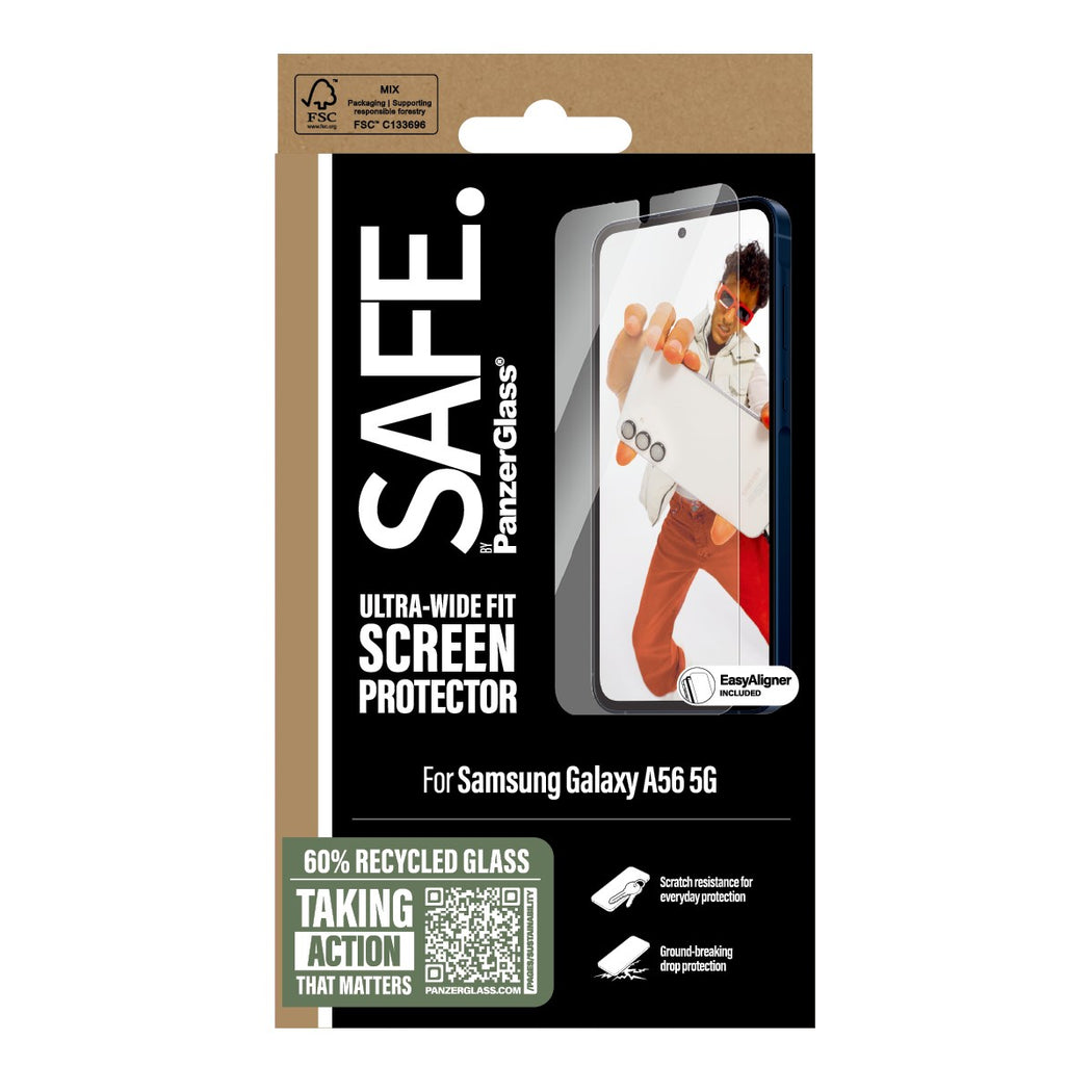 Samsung Galaxy A56 Skärmskydd Ultra Wide Fit (with EasyAligner)