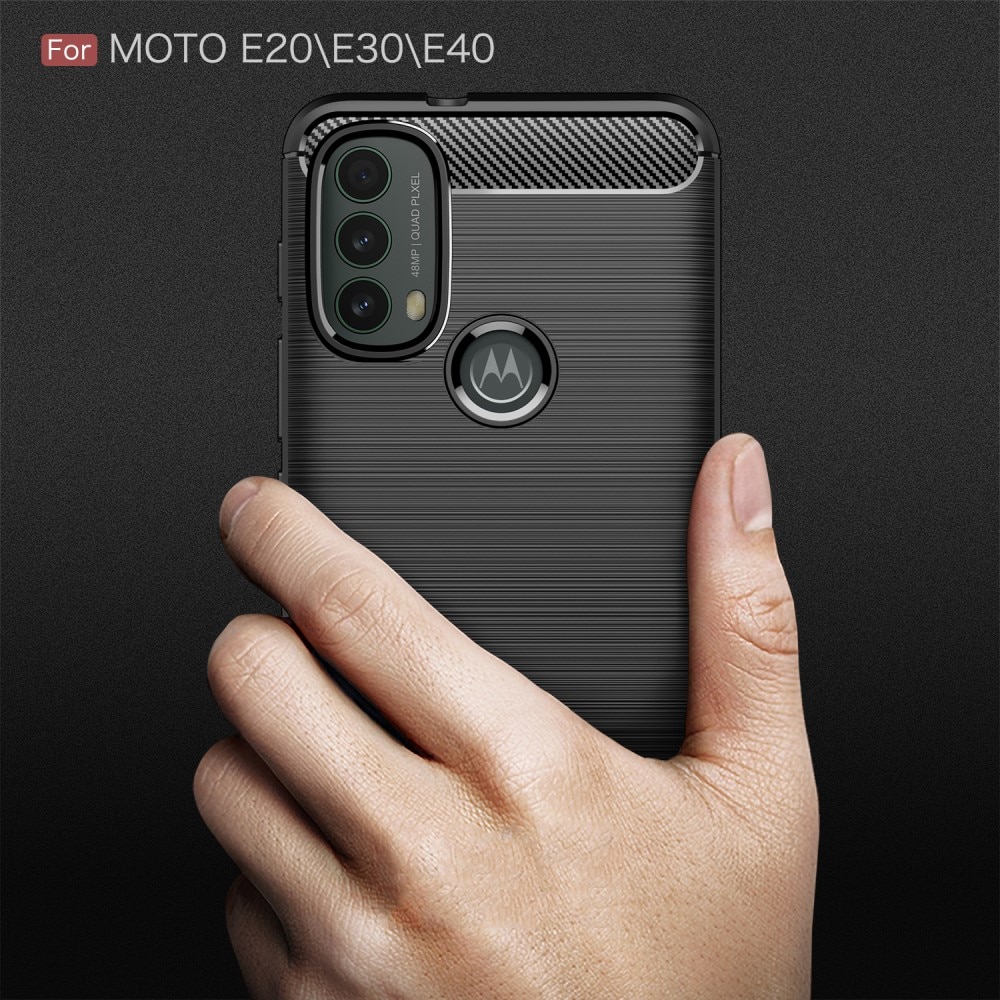 Brushed TPU Case Motorola Moto E20/E30/E40 Black