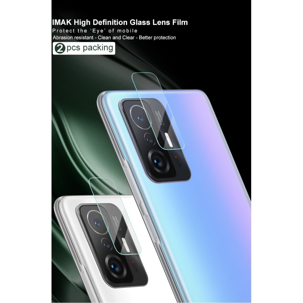 2-pack Härdat Glas Linsskydd Xiaomi 11T/11T Pro