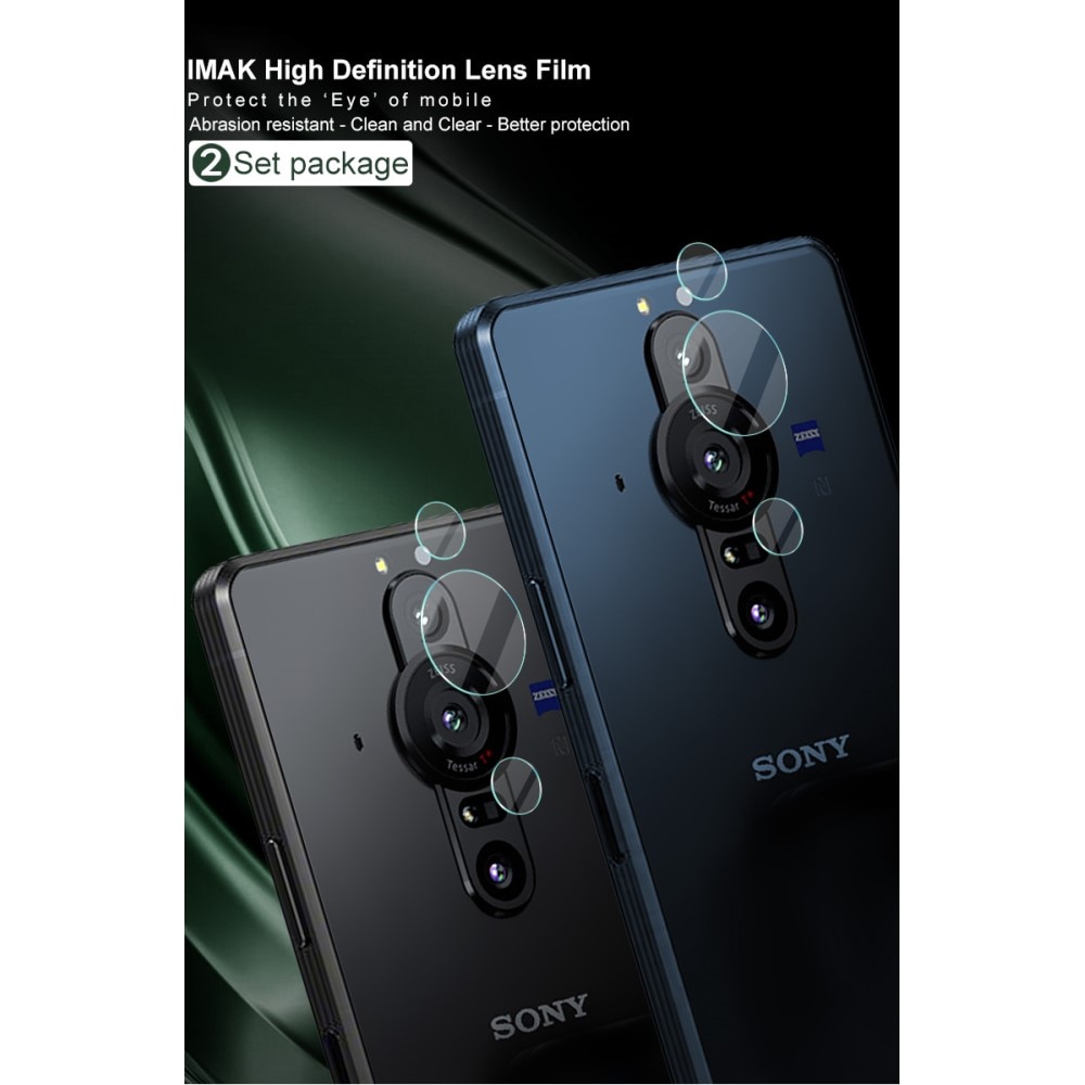 2-pack Härdat Glas Linsskydd Sony Xperia Pro-I