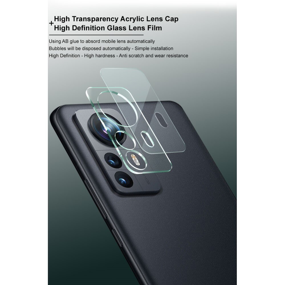 Härdat Glas 0.2mm Linsskydd Xiaomi 12 Pro Genomskinlig