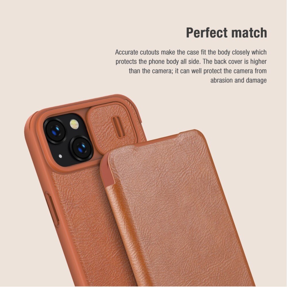 Qin Pro Camshield iPhone 14 Brown