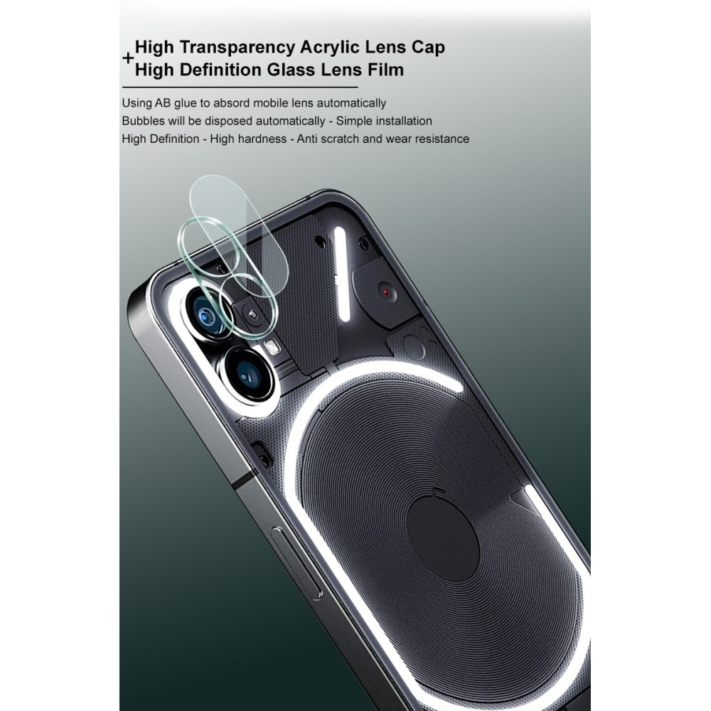 Härdat Glas 0.2mm Linsskydd Nothing Phone 1 Genomskinlig