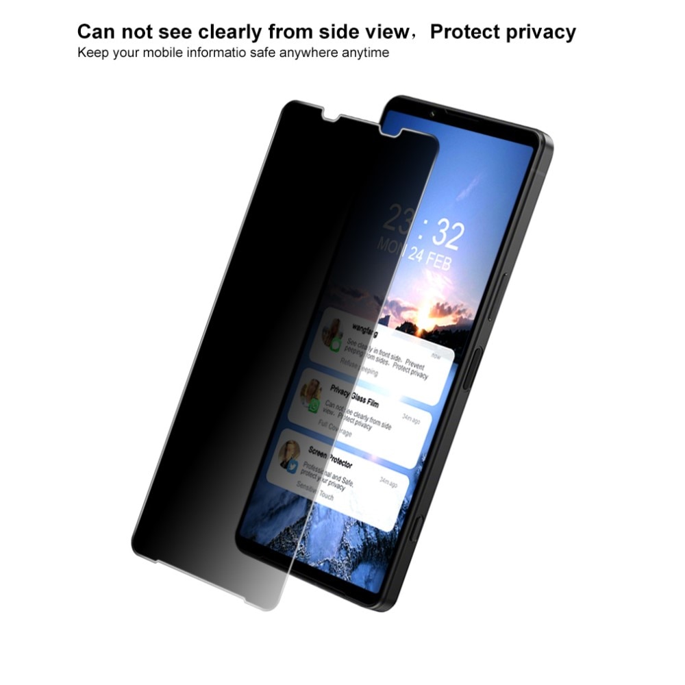 Heltäckande Privacy Skärmskydd Sony Xperia 1 IV