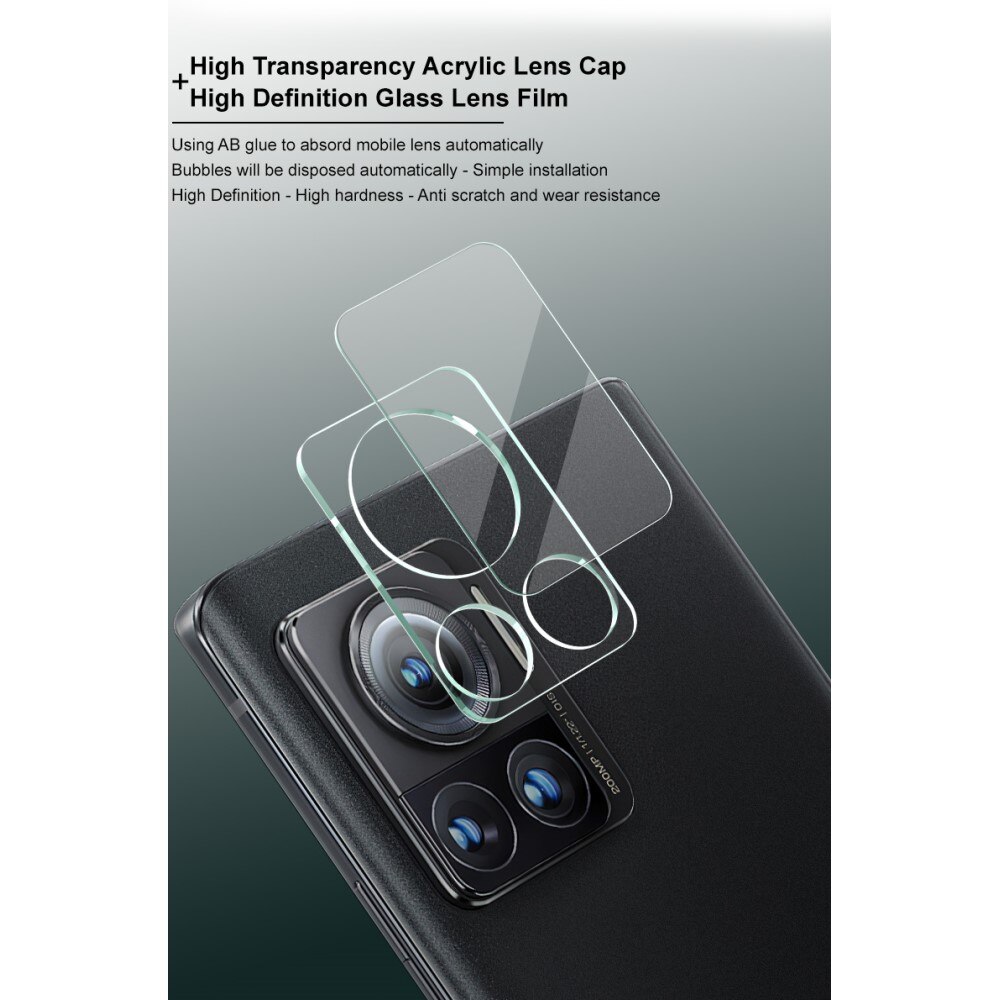 Härdat Glas 0.2mm Linsskydd Motorola Edge 30 Ultra Genomskinlig
