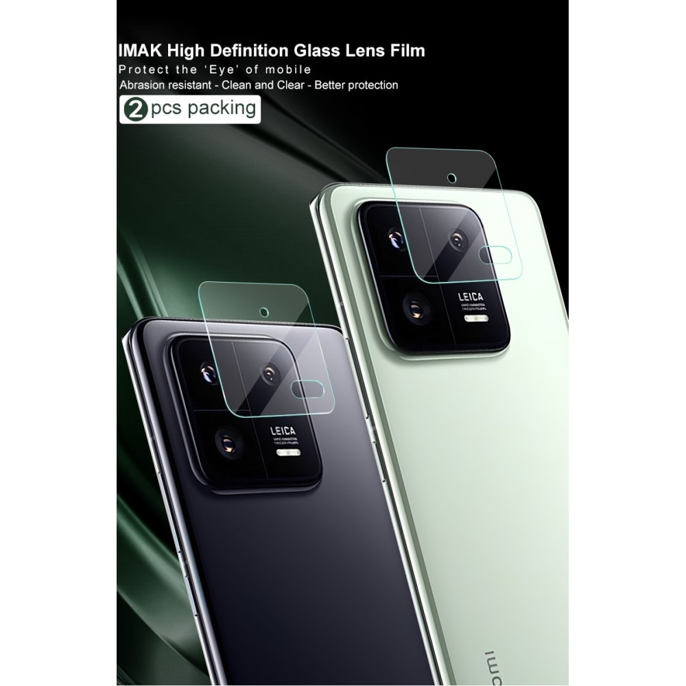 2-pack Härdat Glas Linsskydd Xiaomi 13 Pro transparent